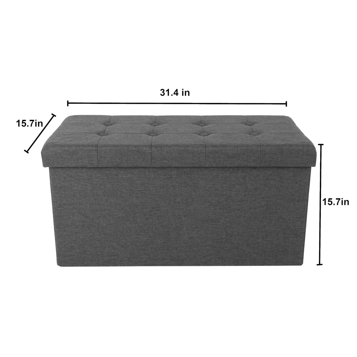 Seville Classics Foldable Storage Trunk - Retail $32 - Image 2