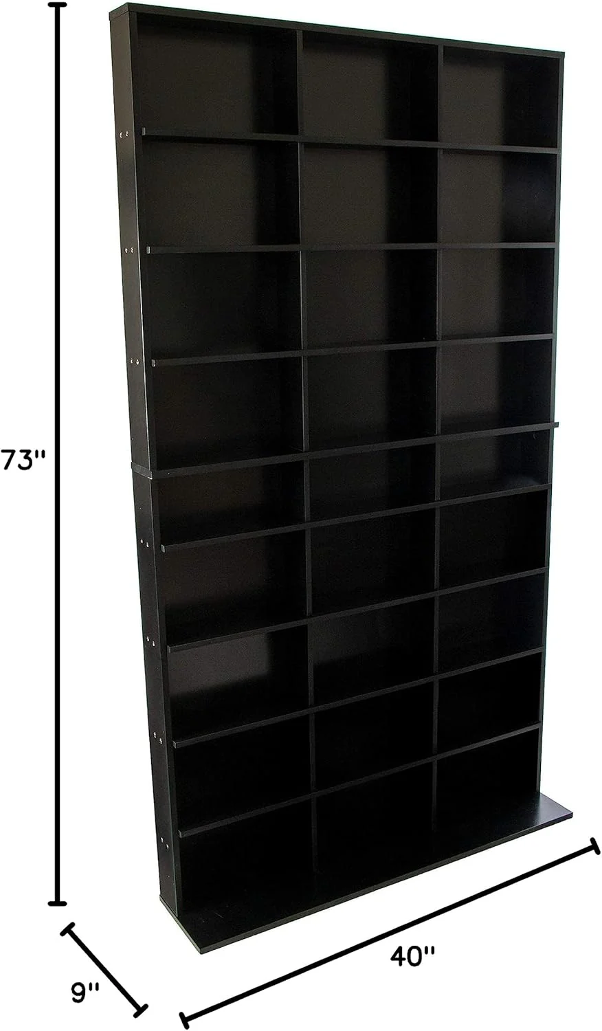 Atlantic Elite XL Media Storage Cabinet – Protect & Organize Prized Music, Movie, Video Games, Collectables & Memorabilia Collections, PN 38408117 in Black - Retail $87 - Image 3