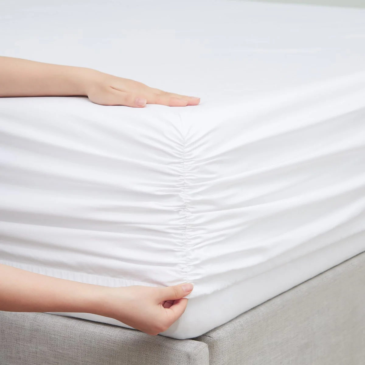 Hotel Signature Egyptian Cotton 400 Thread Count 6-piece Sheet Set, White, King - Image 4