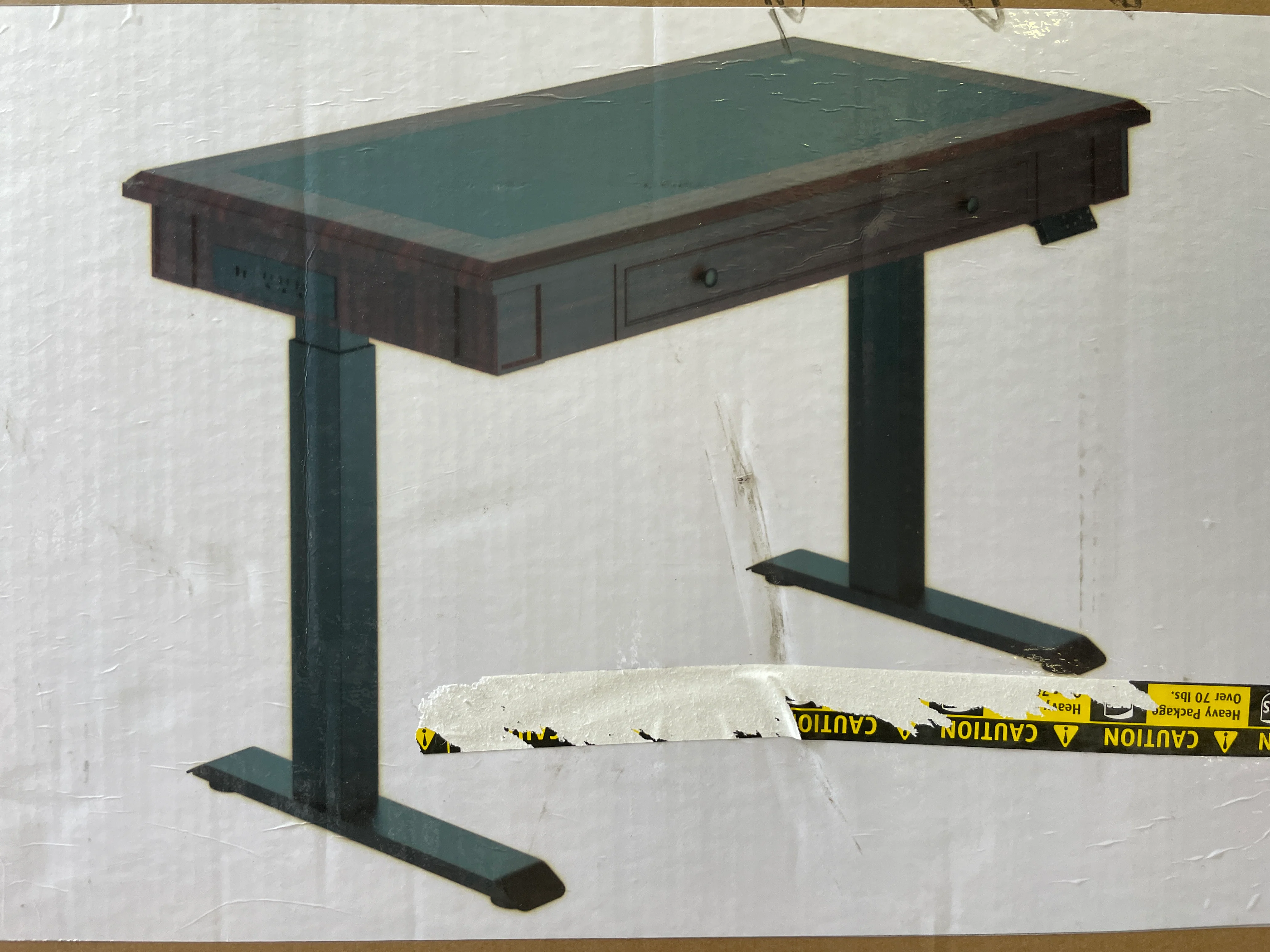 48in ADJ Height Desk Black - Retail $369