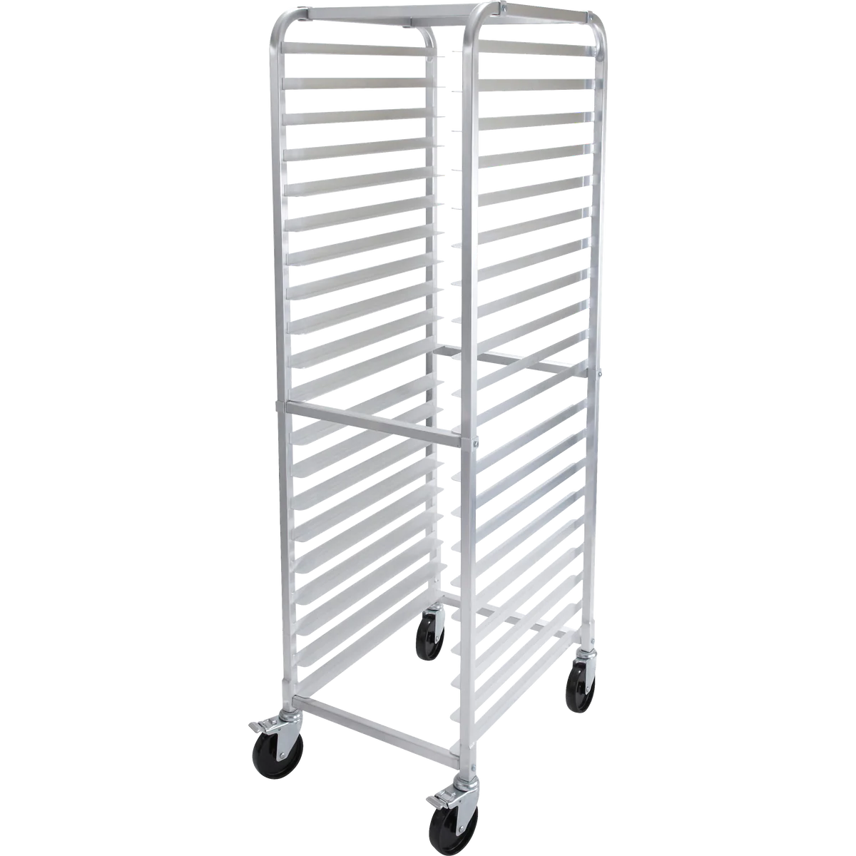 Winco Aluminum Sheet Pan Rack with Casters, 3" Spacing, Aluminum - Retail $179