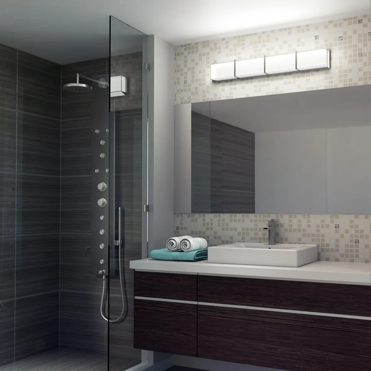 Subway 35in LED Vanity Light by Artika Chrome - Retail $89 - Image 2