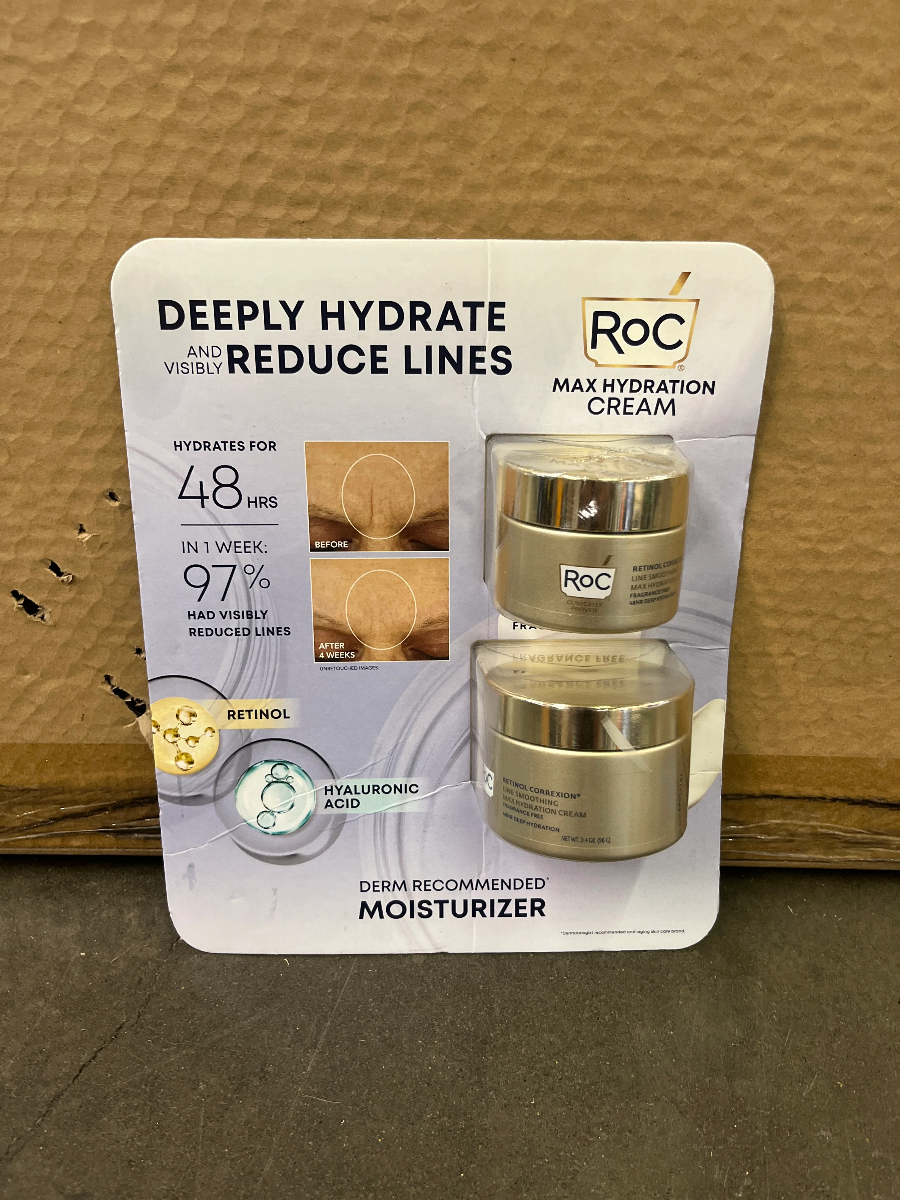 NEW - RoC Retinol Correxion Max Hydration Cream, 1.7 oz & 3.4 oz - Image 4