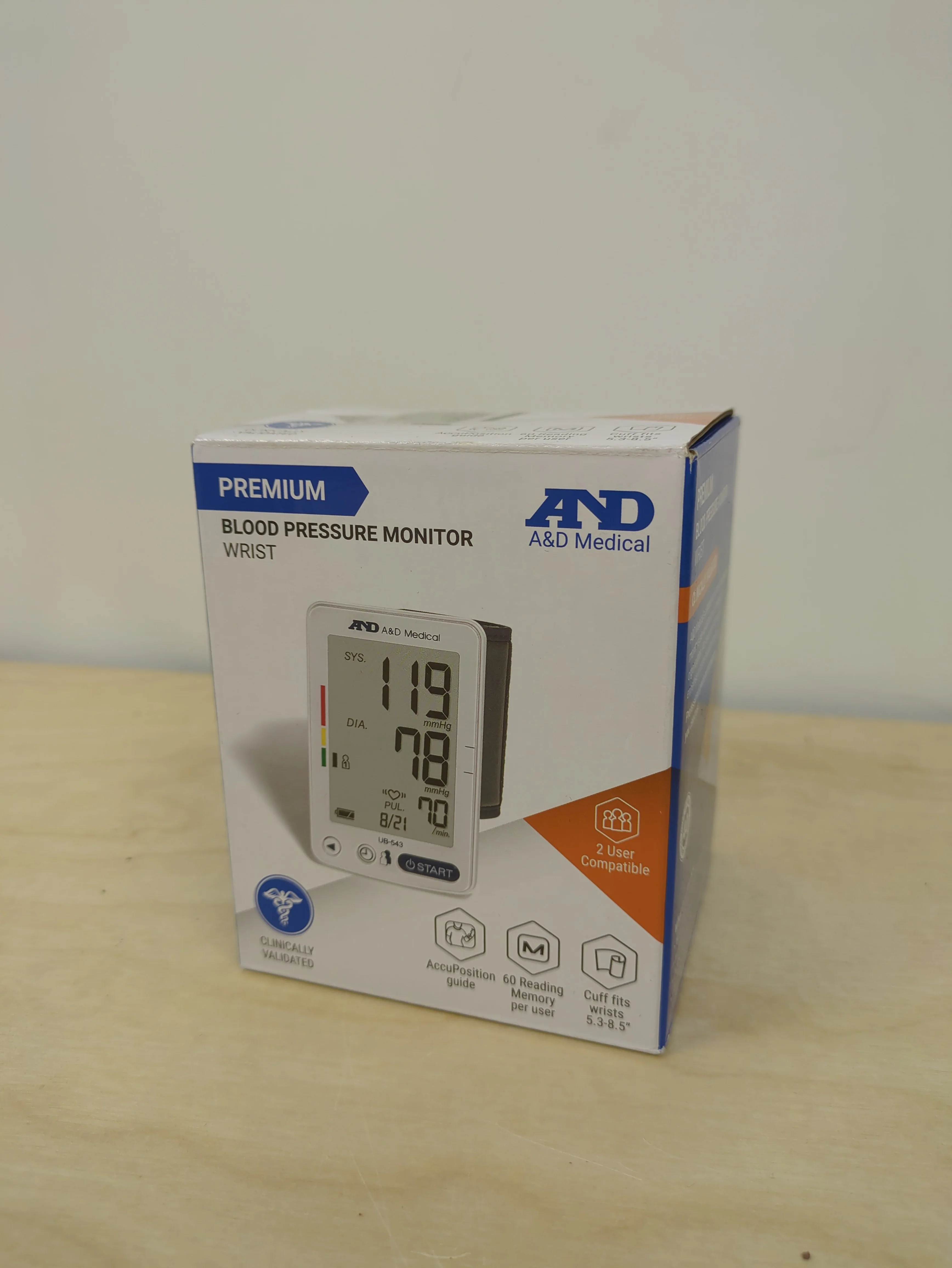 A&D Medical Premium Digital Wrist Blood Pressure Monitor - Image 5