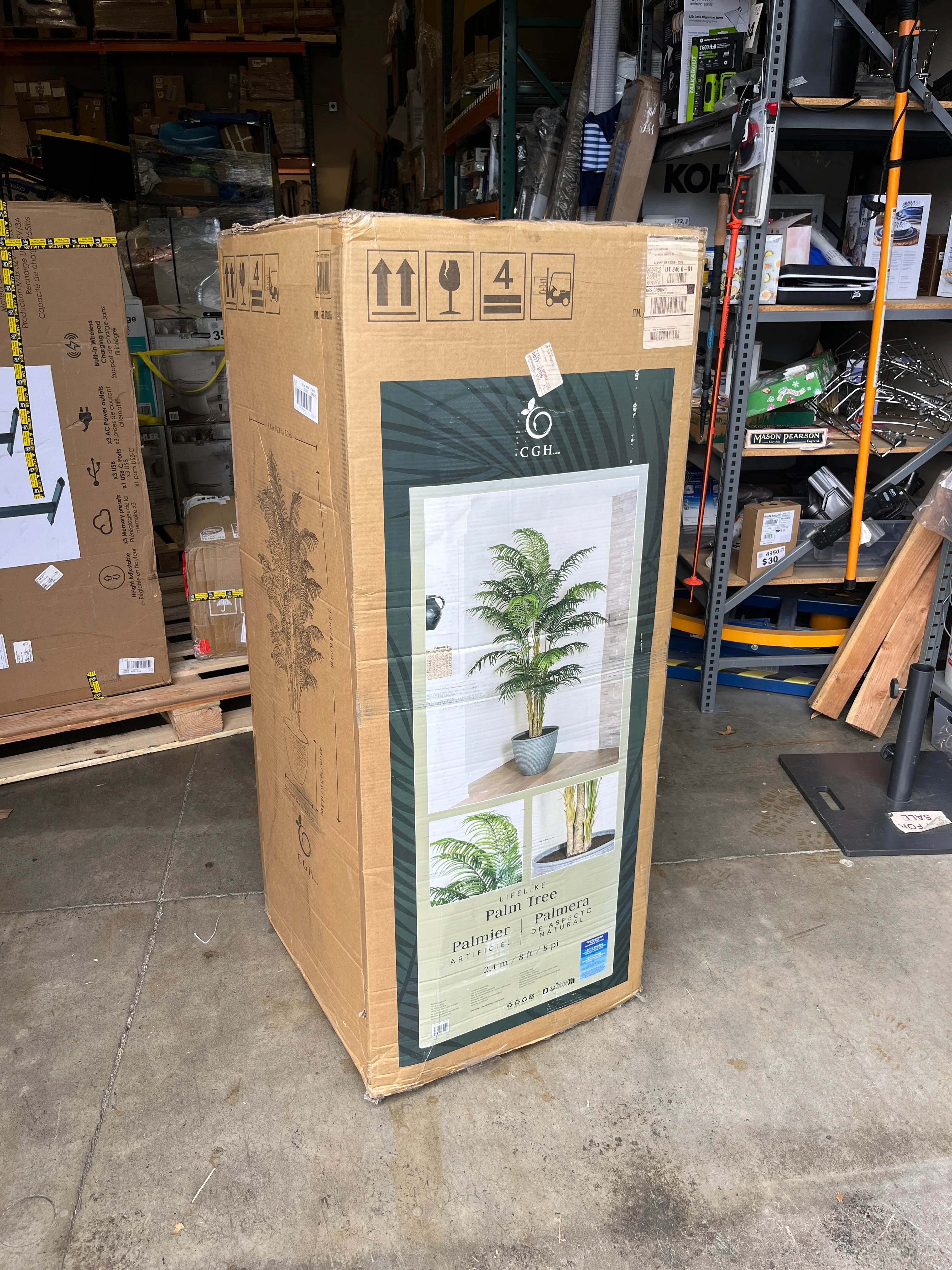 NEW - Faux 8ft Areca Palm Tree - Retail $299 - Image 5