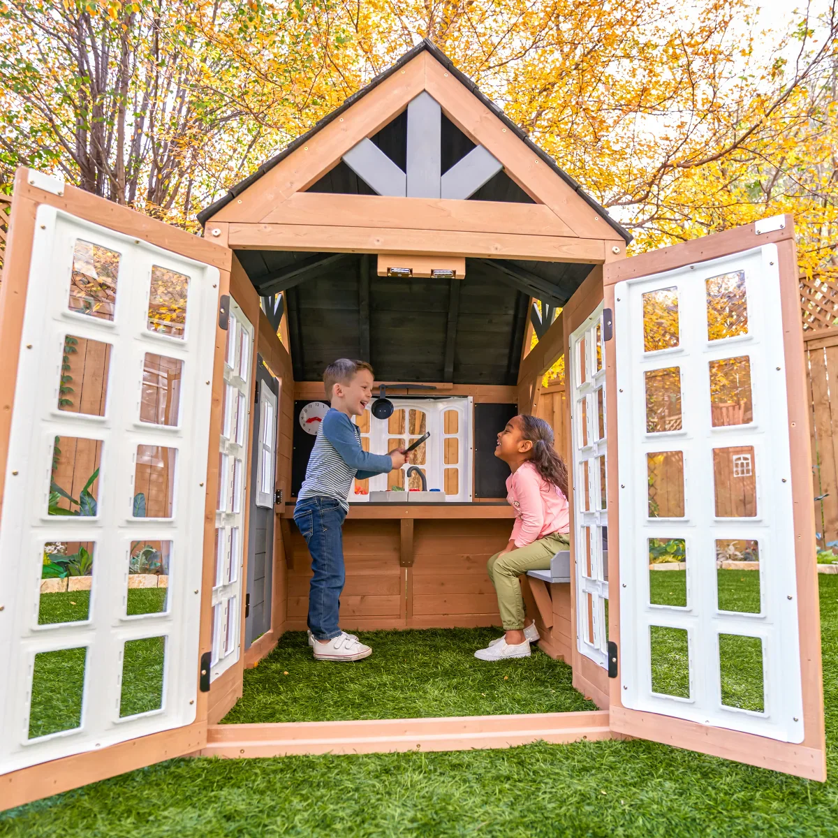 NEW - KidKraft Atrium Outdoor Playhouse - Retail $479 - Image 2