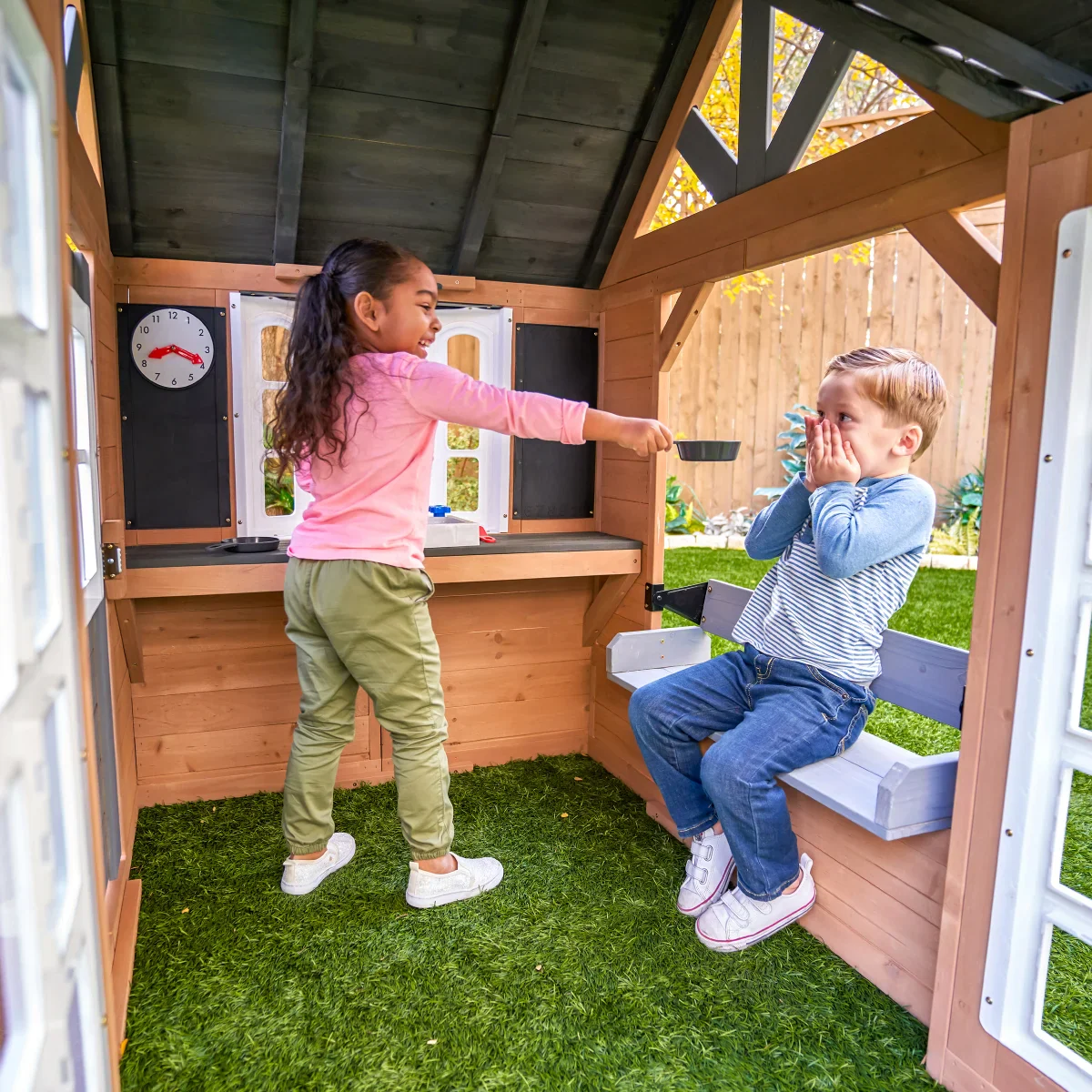 NEW - KidKraft Atrium Outdoor Playhouse - Retail $479 - Image 8