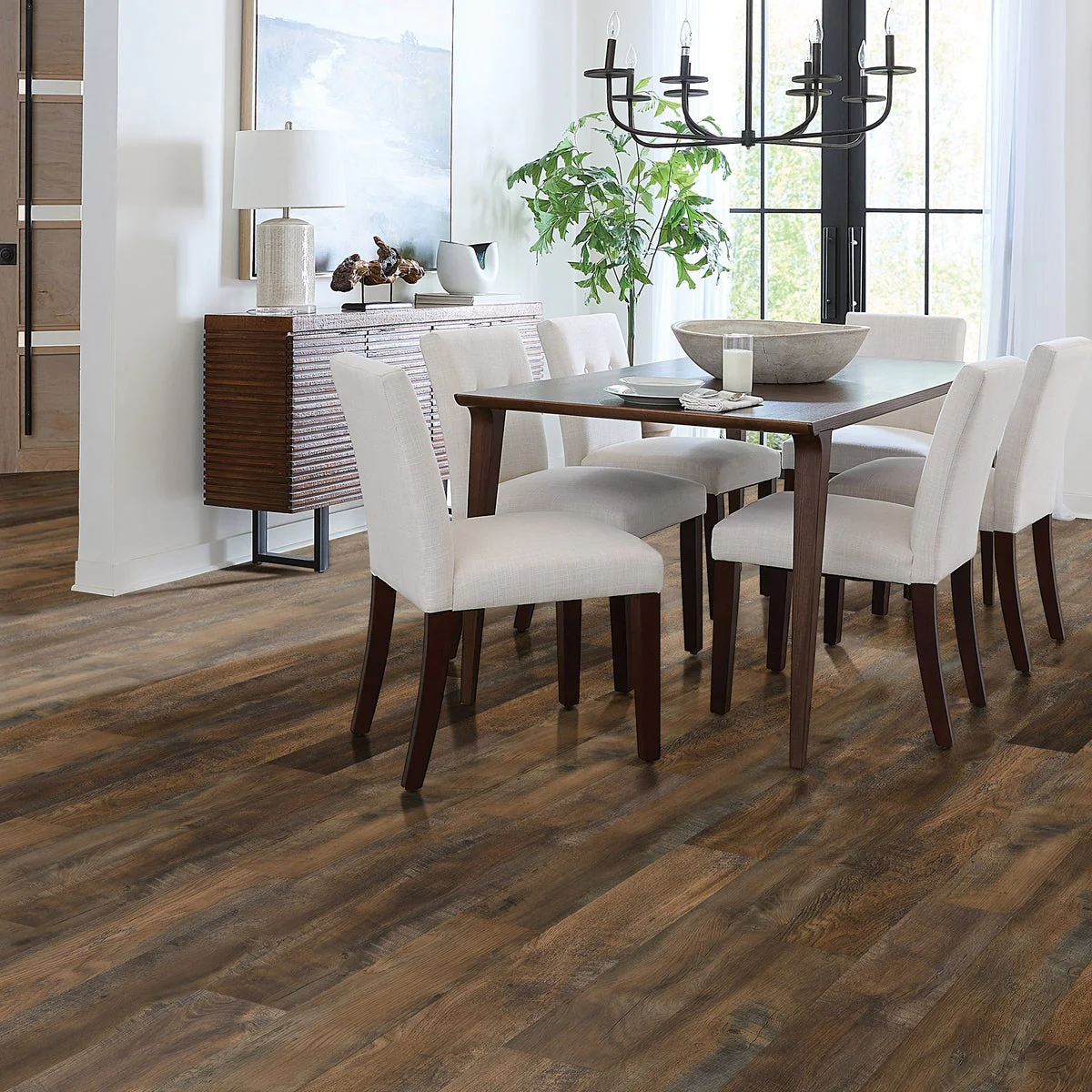 30 Boxes - Mohawk Home Townview Oak 12MM Thick 6.1in X 47.2in AC4 Waterproof Surface Laminate Wood Plank Flooring (18.14 sq ft/ctn)