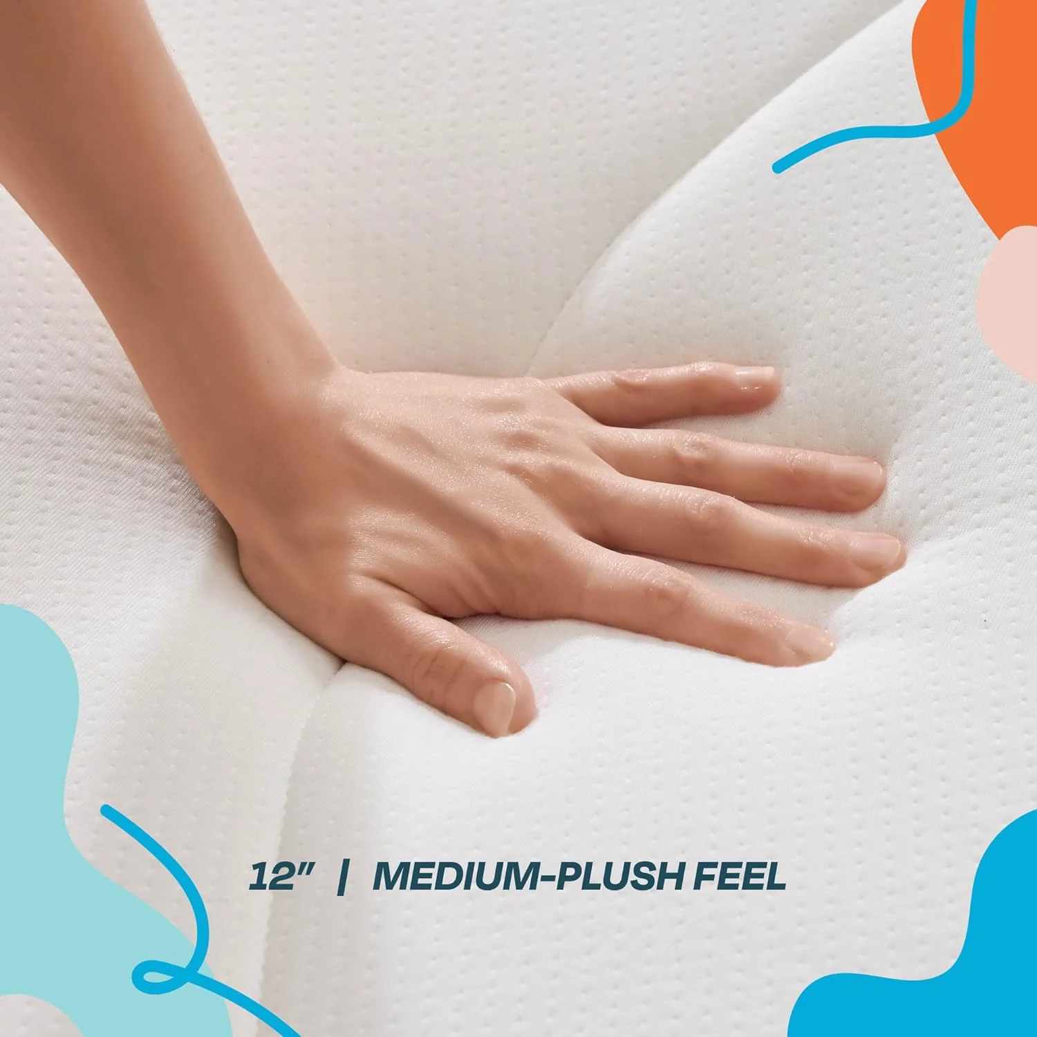 NEW - Linenspa QUEEN 12 Inch Memory Foam and Spring Hybrid Mattress - Medium Plush Feel - Bed in a Box - Pressure Relief and Adaptive Support - Breathable - Cooling - Primary Bedroom - Queen Size - Retail $349 - Image 4