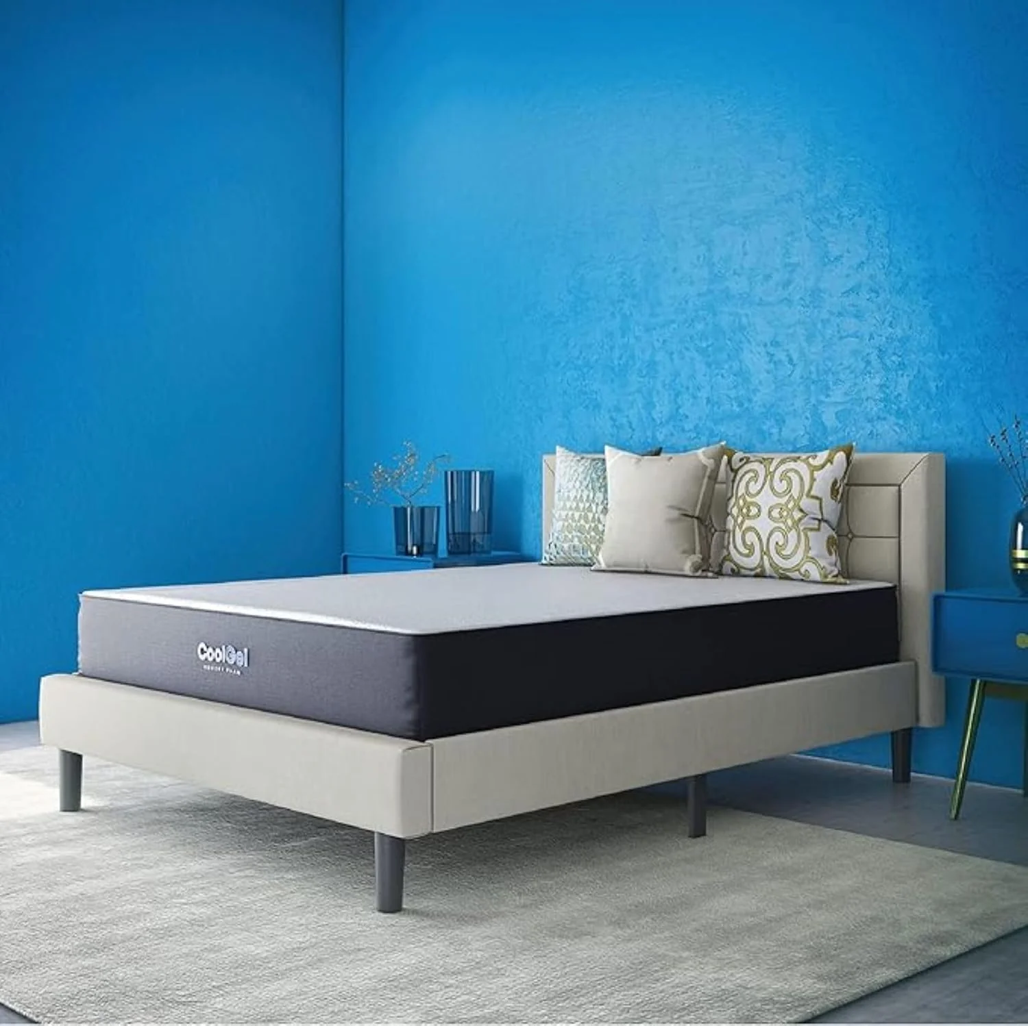NEW - Classic Brands Twin XL, 10-Inch, Cool Gel Ventilated Memory Foam Mattress | CertiPUR-US Certified | Bed-in-a-Box, White - Retail $249 - Image 3
