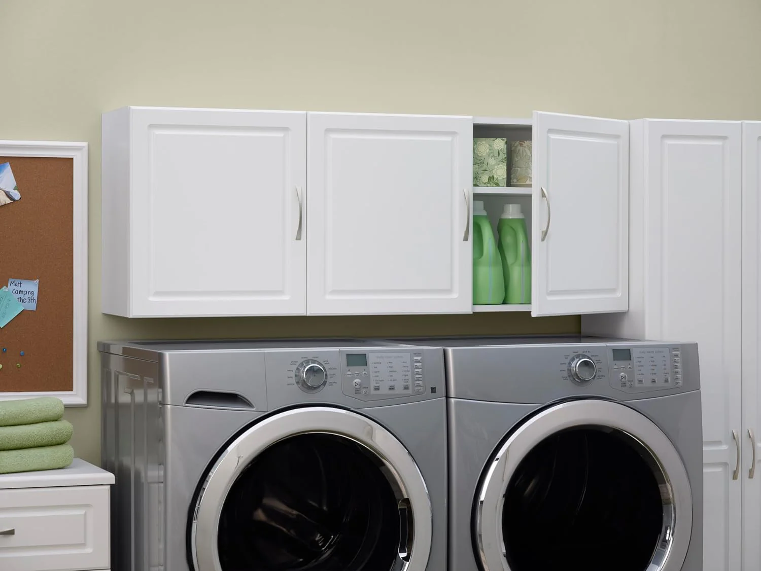 NEW - SystemBuild Kendall 54" Wall Cabinet in White - Retail $235 - Image 2