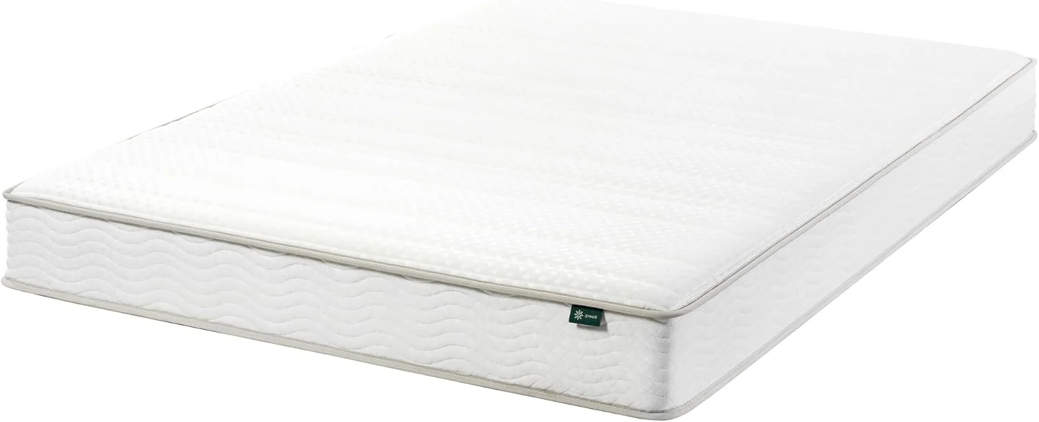 NEW - ZINUS CALI KING 8 Inch Foam and Spring Hybrid Mattress [New Version], California King, Fiberglass Free, Medium Firmness, Durable Support, Certified Safe Foams & Fabric, Mattress in A Box - Retail $215 - Image 2