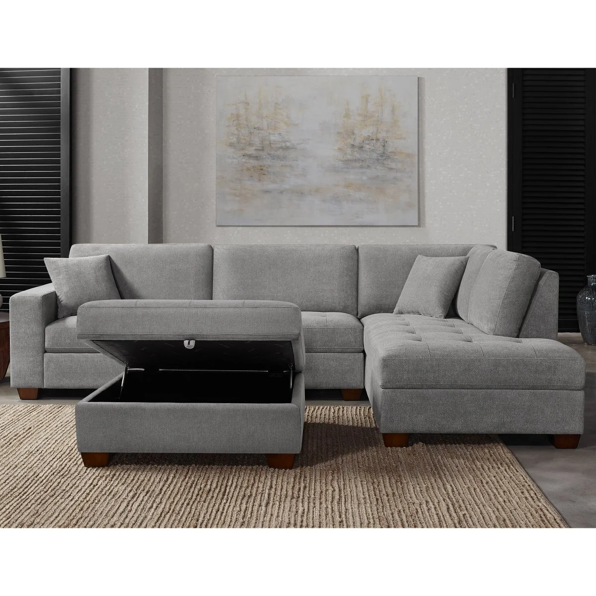 Thomasville Miles Fabric Sectional - Image 2