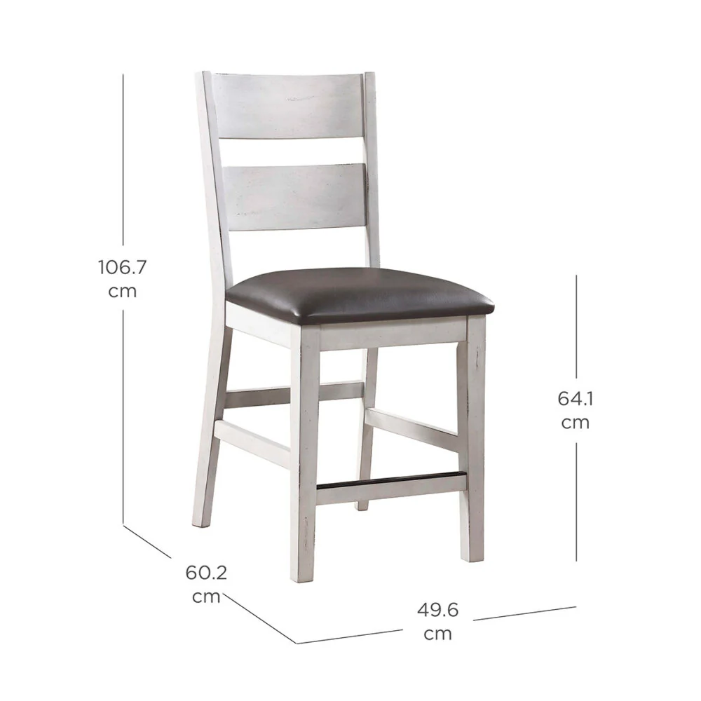 With Damage - Ashlyn 7-piece Square to Round CH Dining Set - Retail $899 - Image 2