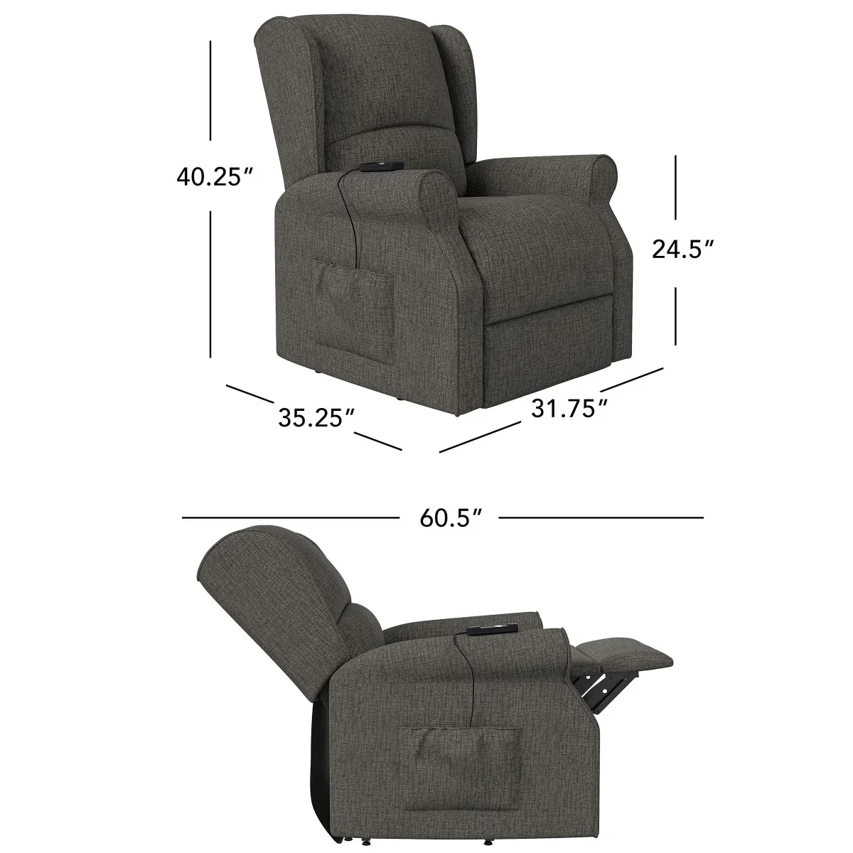 Garland Fabric Lift Recliner - Retail $649 - Image 3