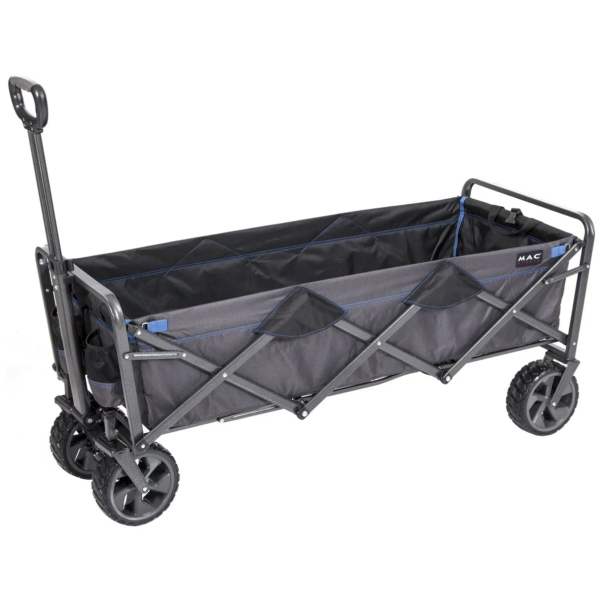 Mac Sports Deluxe Extended Folding Wagon with Brakes - Image 2