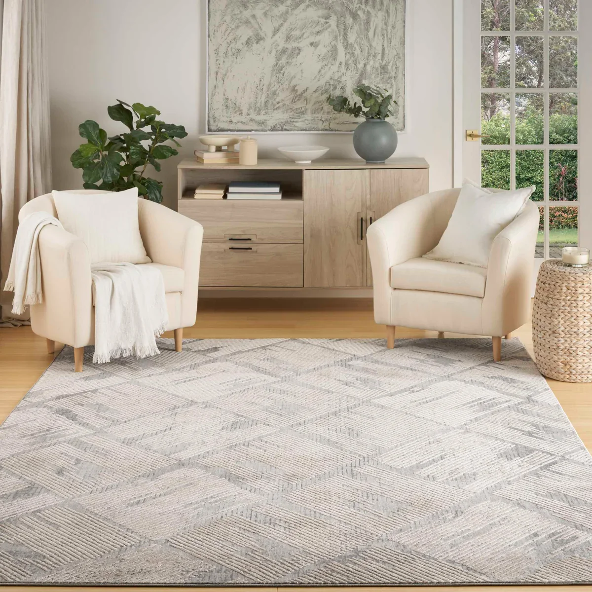 NEW - Nourison Messina Area Rug Collection, Orion 6' 6" x 9' 6" - Retail $169 - Image 2