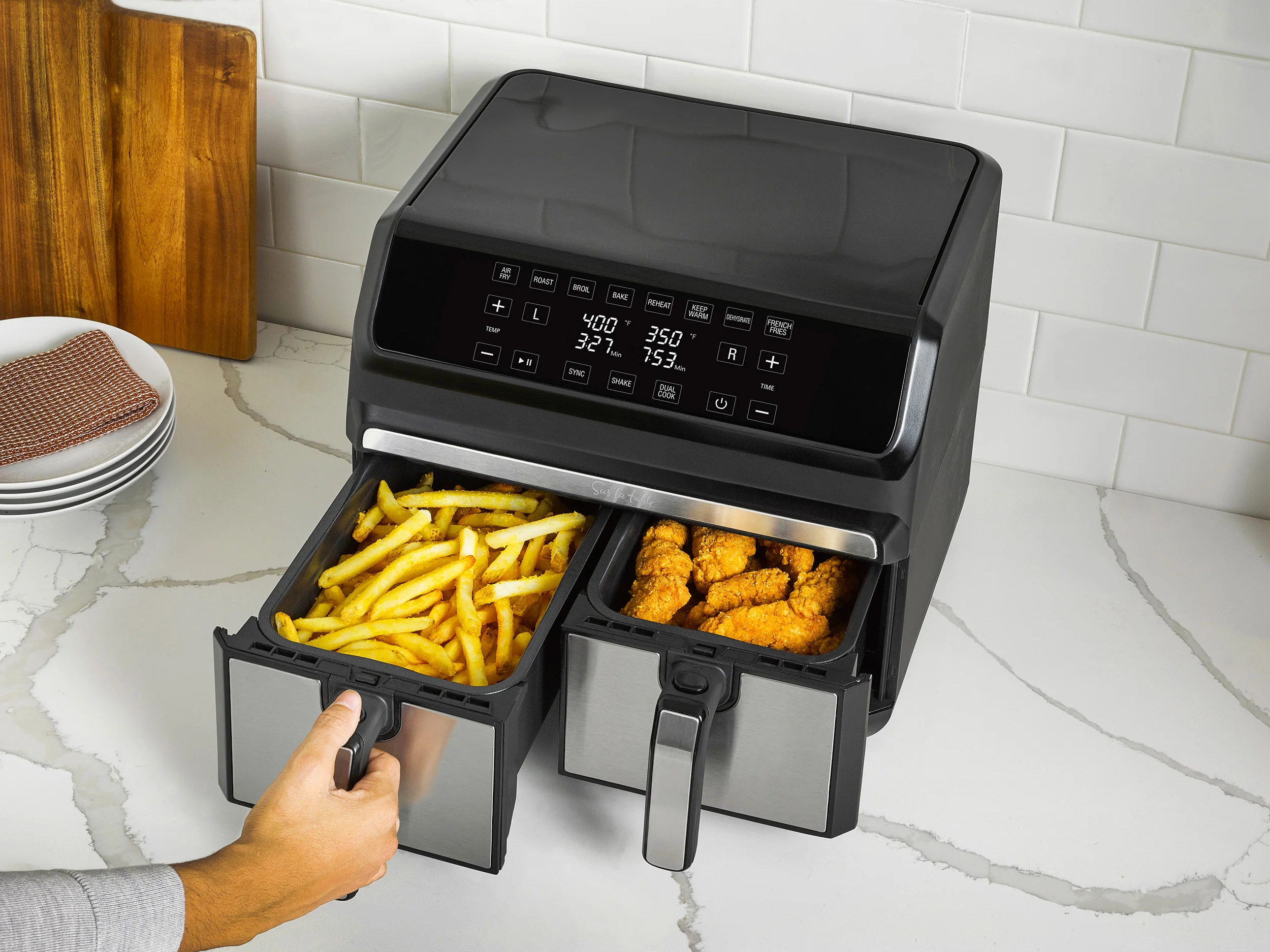 NEW - Sur La Table Dual Basket Air Fryer 8 QT - Retail $149 - Image 2