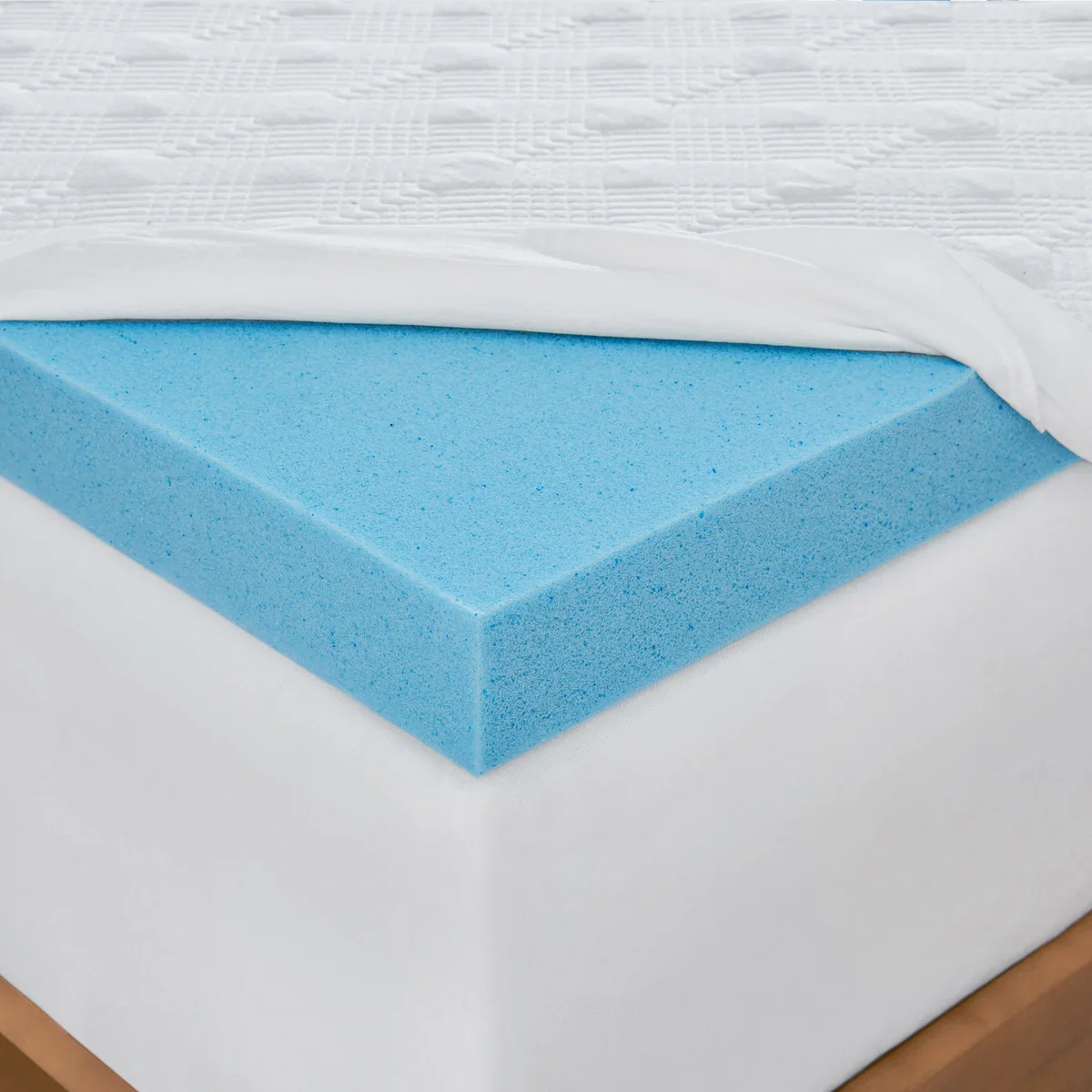 NEW - Novaform QUEEN ComfortLuxe 3 in Gel Memory Foam Mattress Topper - Retail $159 - Image 2