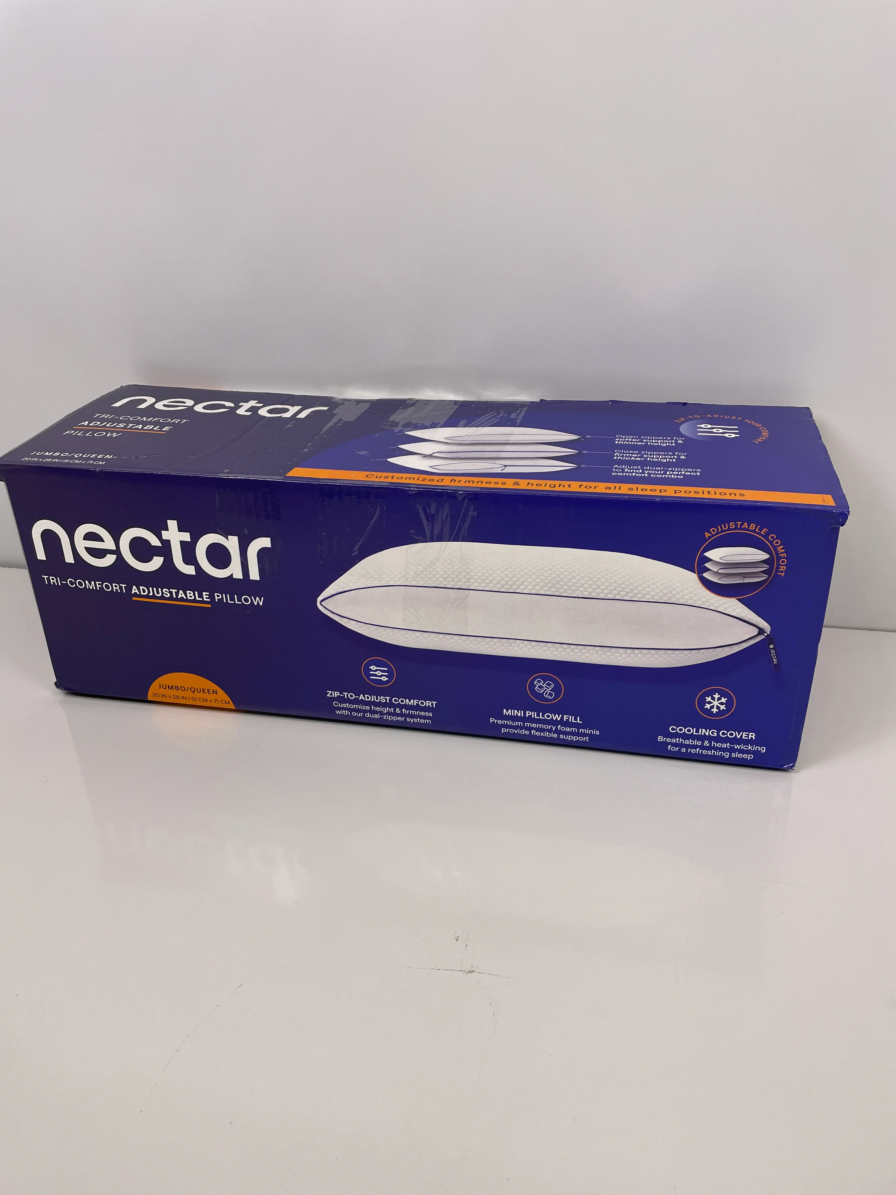 Nectar Tri-Comfort Cooling Bed Pillow - Retail $49 - Image 3