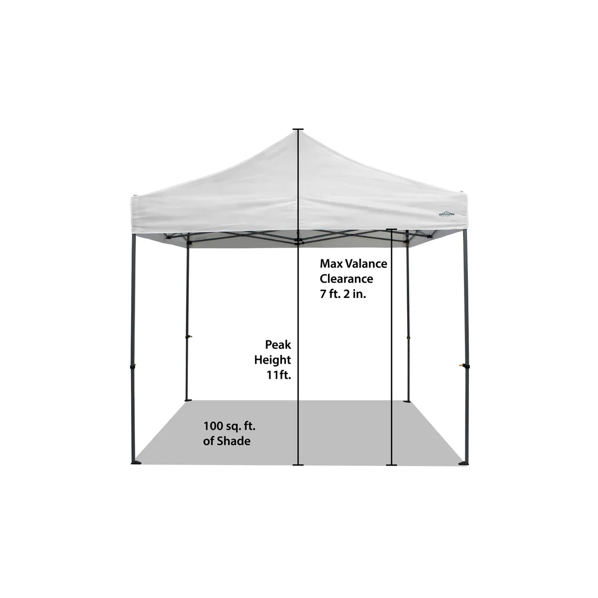 Caravan Canopy Hybrid-X Instant Canopy Kit, 10ft x 10ft, White- Retail $159 - Image 2
