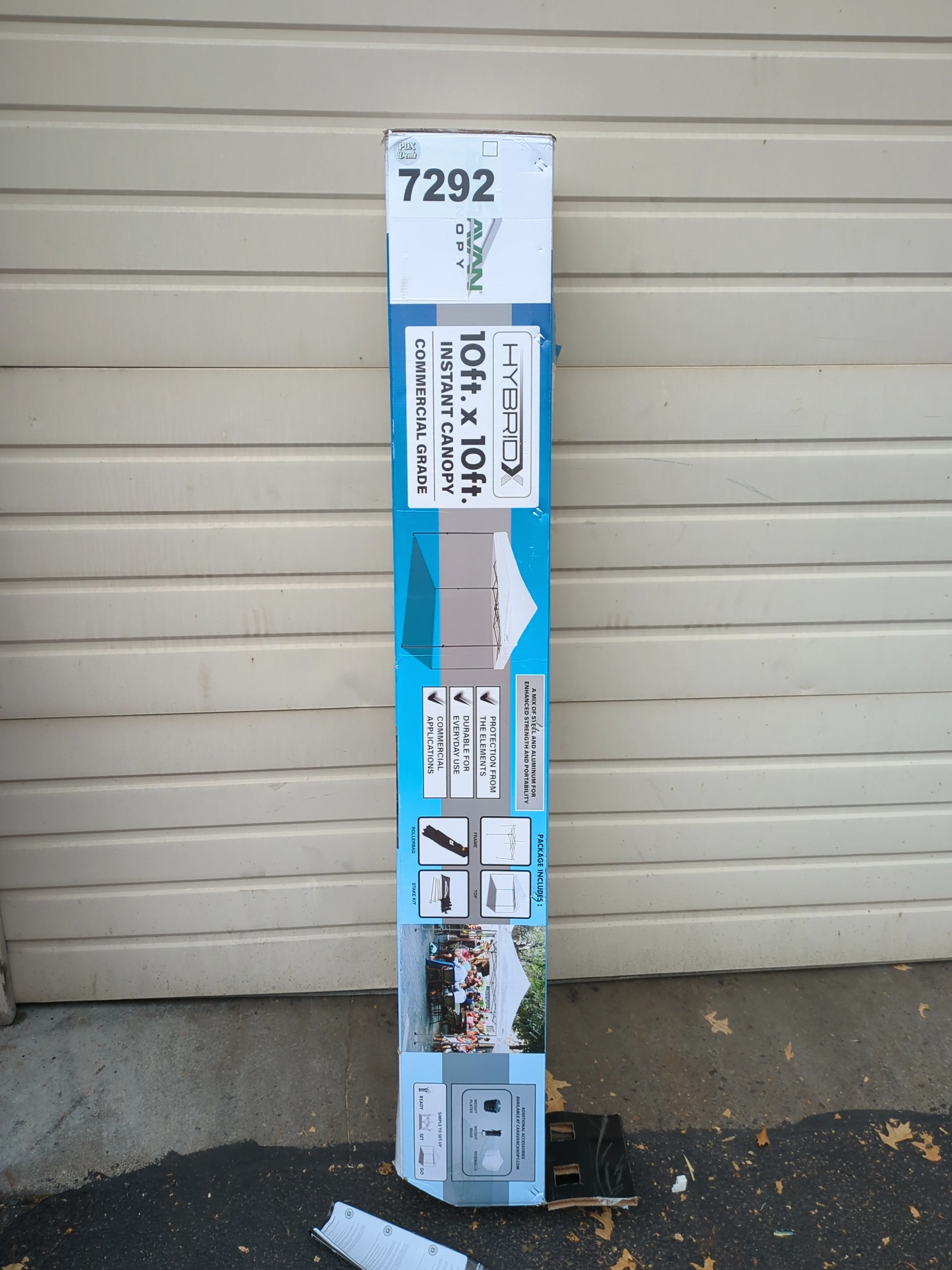 Caravan Canopy Hybrid-X Instant Canopy Kit, 10ft x 10ft, White- Retail $159 - Image 5