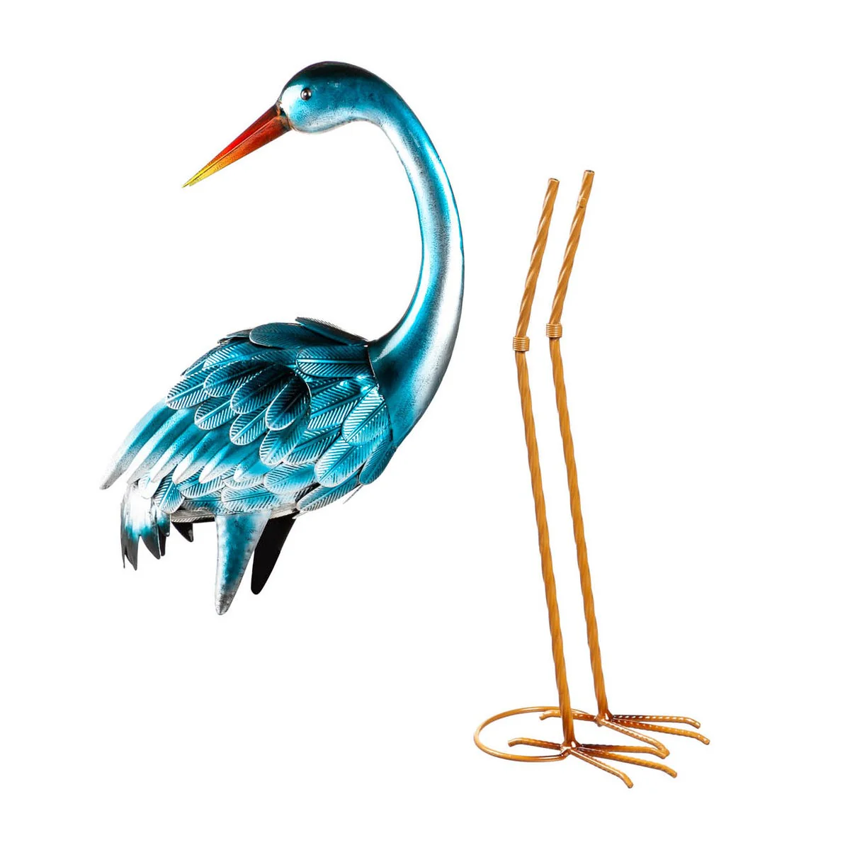 35” Blue Heron Statue Pair - Retail $40 - Image 3