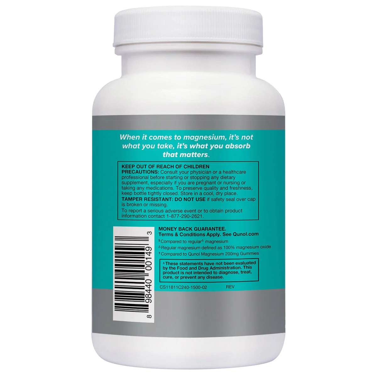 NEW - Qunol Extra Strength Magnesium 420 mg, 240 Capsules - Image 3