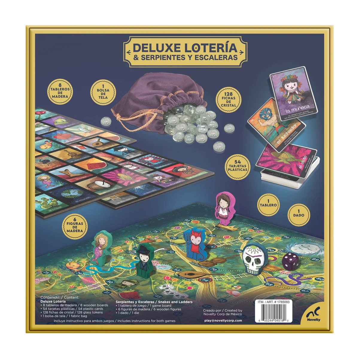 NEW - Deluxe Loteria & Serpientes Y Escaleras - Retail $12 - Image 3