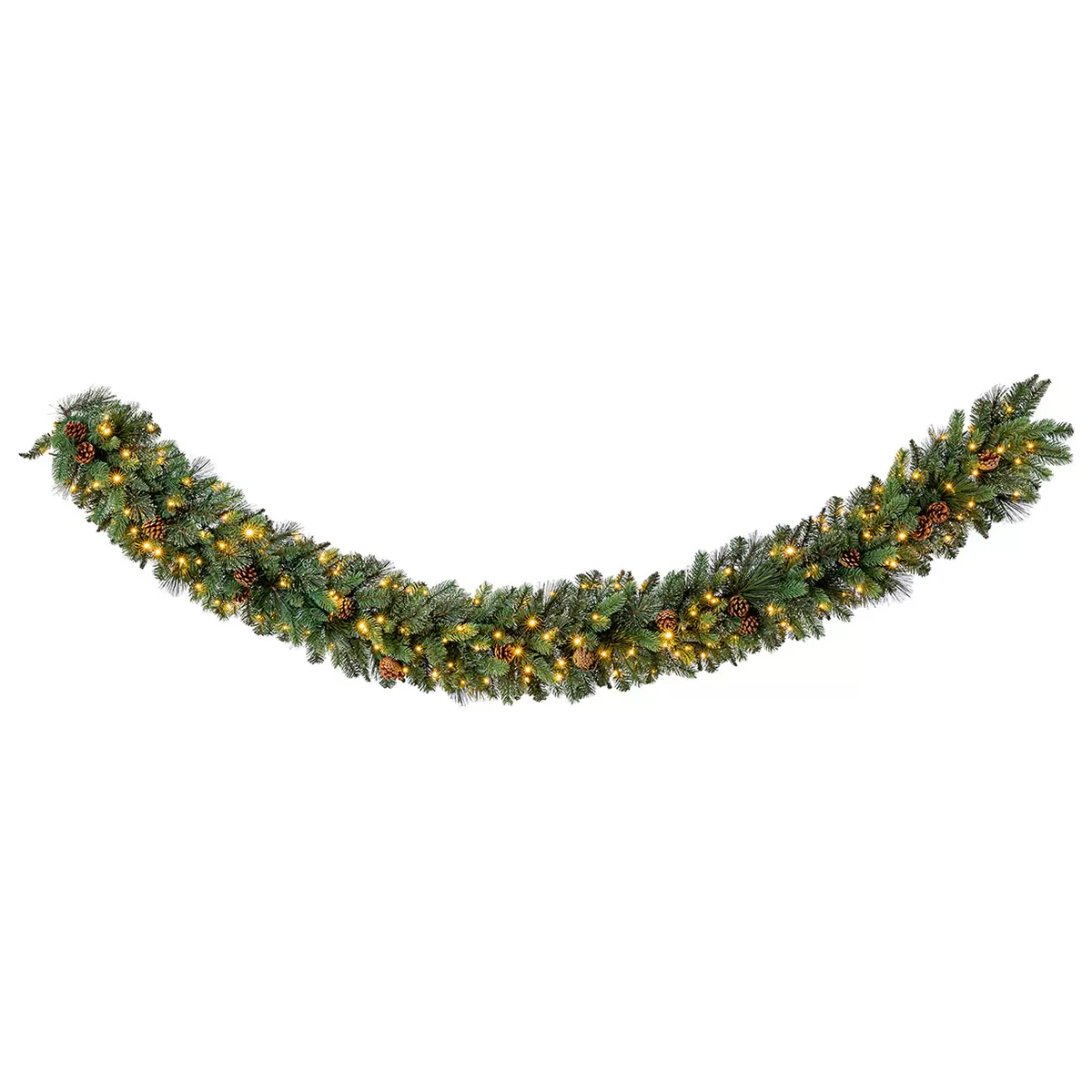 9 ft Pre Lit Decorated Garland - Image 4