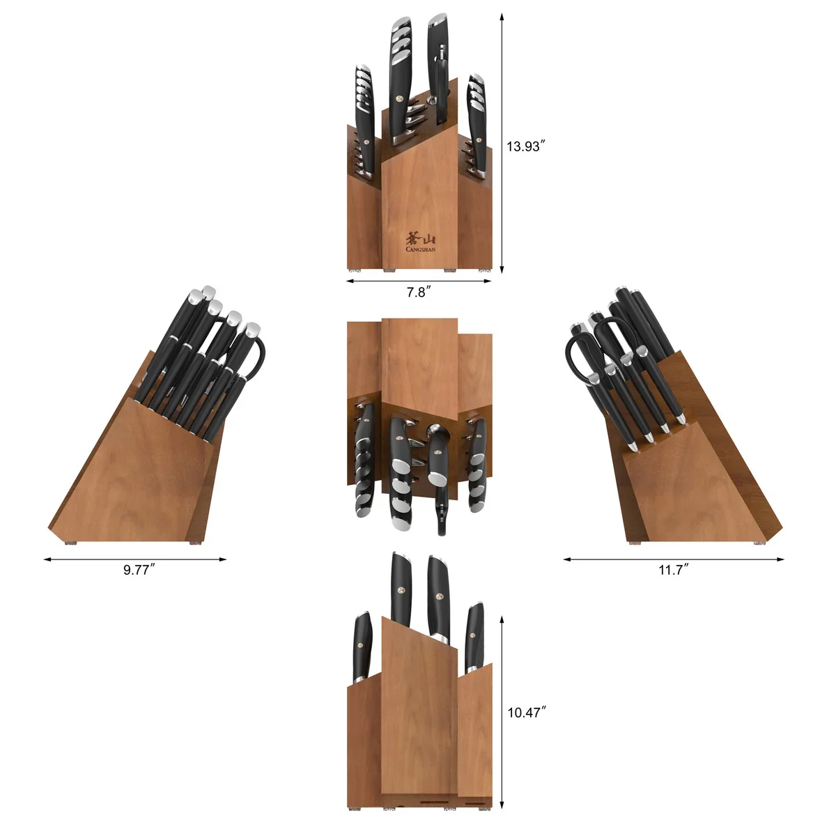 Cangshan L Series 17-Piece Shan German Steel Forged Knife Set - Retail $269 - Image 3