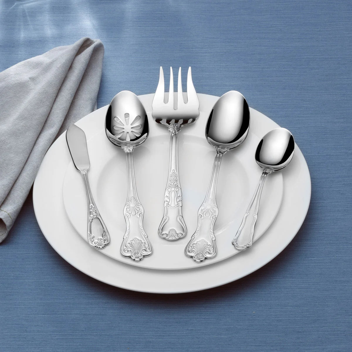 NEW - Wallace Hotel Luxe 77-piece Flatware Set - Retail $155 - Image 2