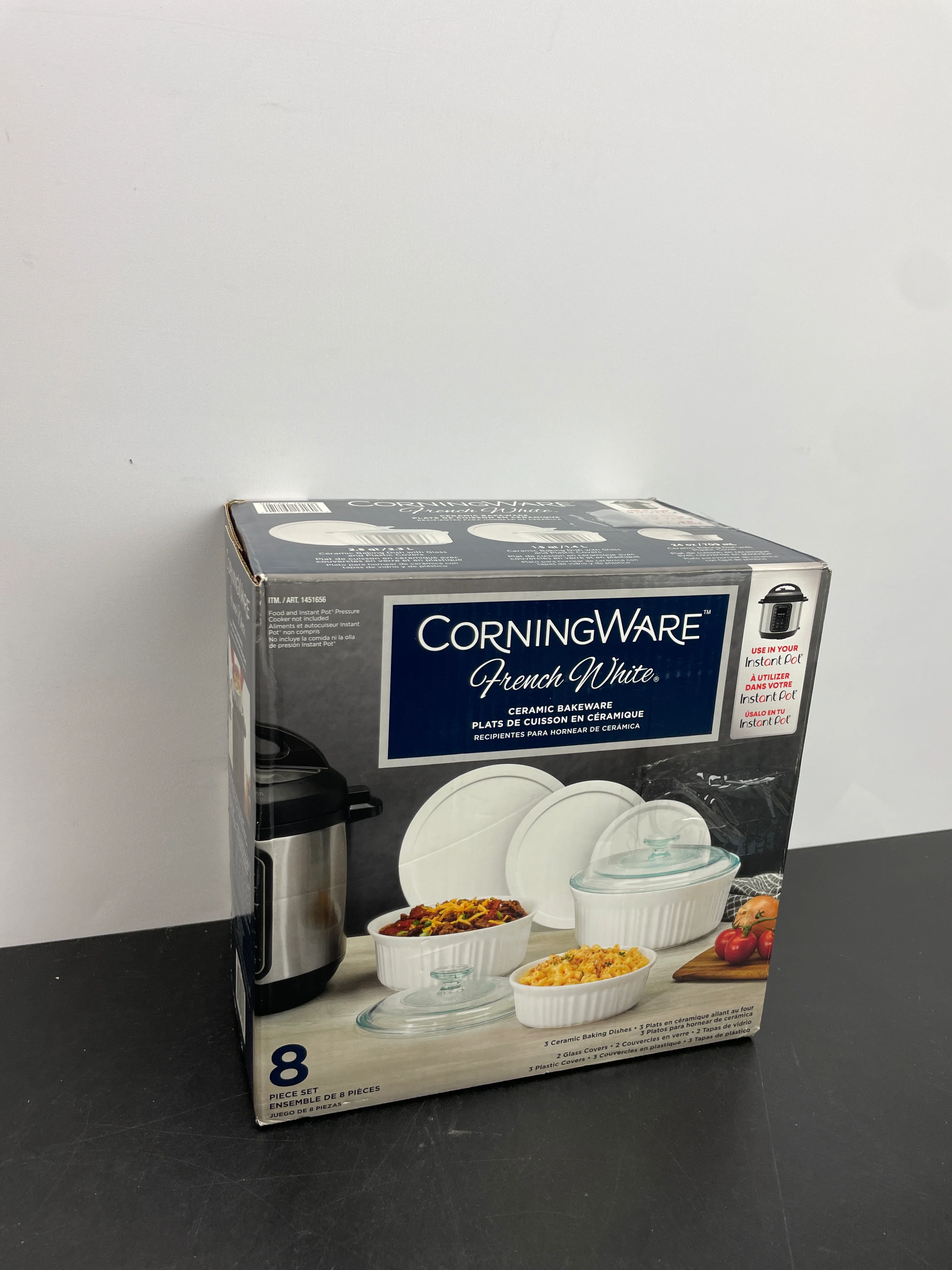 Corningware French White Bowl and Lid 8-piece Set - Retail $26 - Image 3