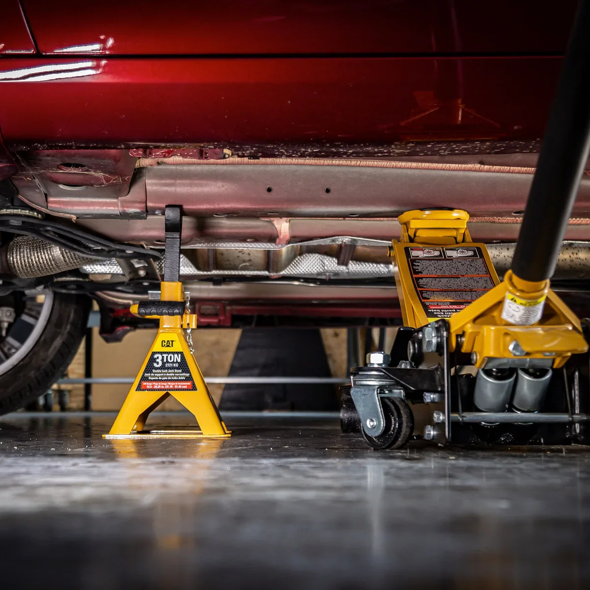 CAT 3 Ton Jack Stand with Safety Lock - 2-pack - Retail $49 - Image 2