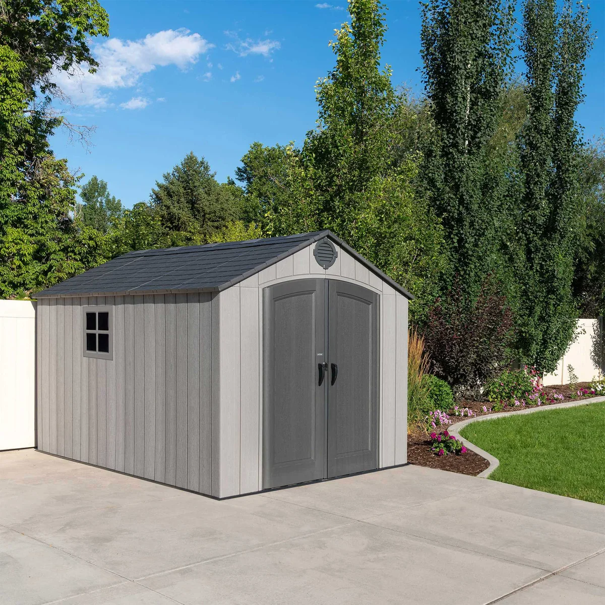 NEW - Lifetime Resin Outdoor 8' x 12.5' Storage Shed - Retail $1499 - Image 2