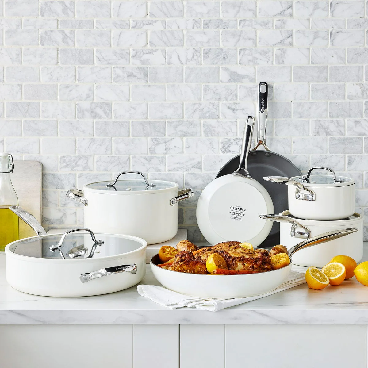 NEW - GreenPan Eras Ceramic Non-Stick 11-piece Cookware Set - Image 4