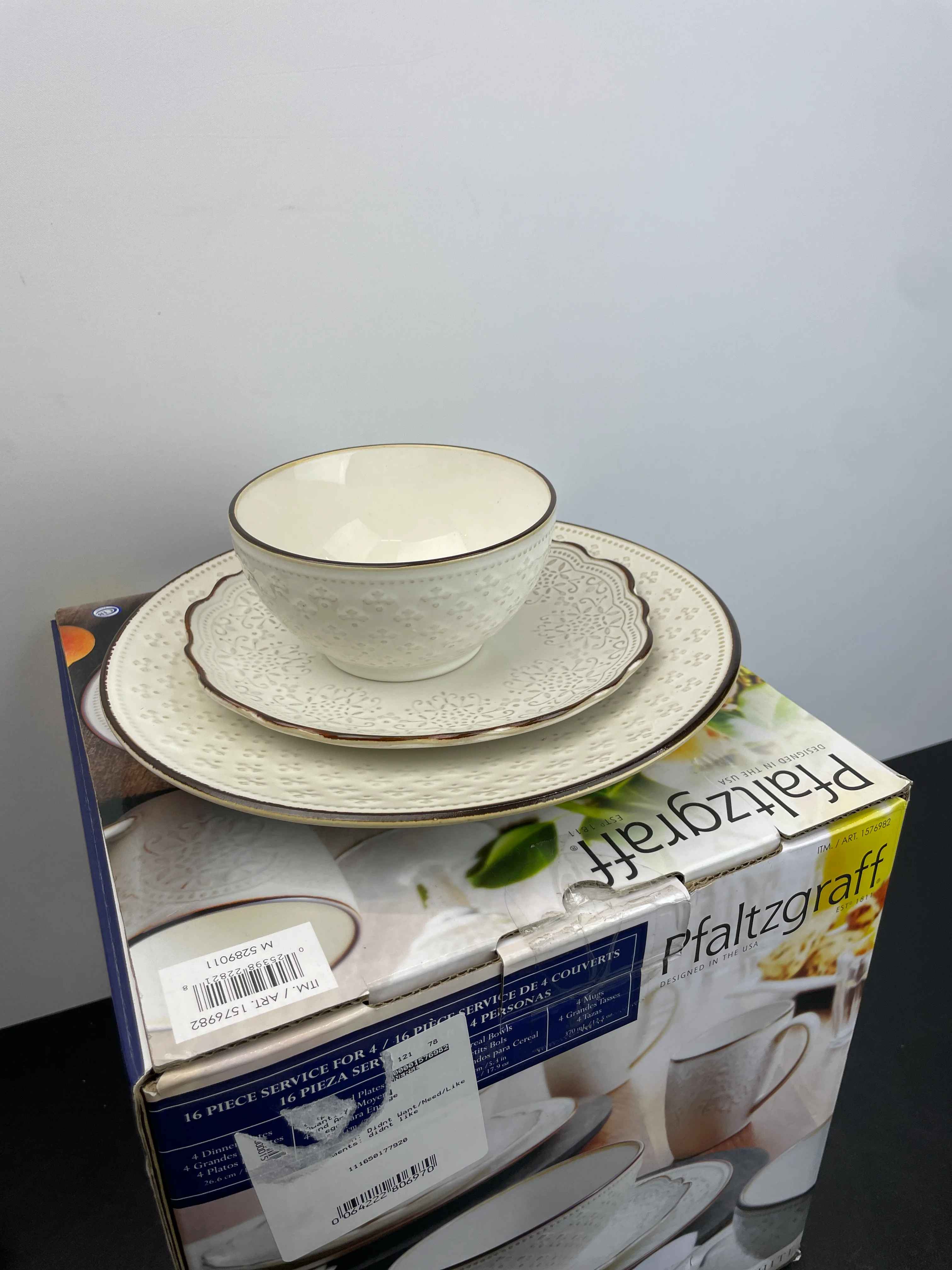 Pfaltzgraff Dinner Set - White - Retail $49 - Image 2