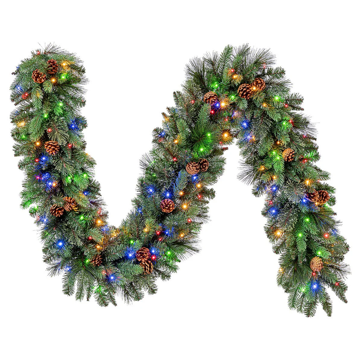 9’ Pre-lit LED Greenery Artificial Garland - Retail $60 - Image 3