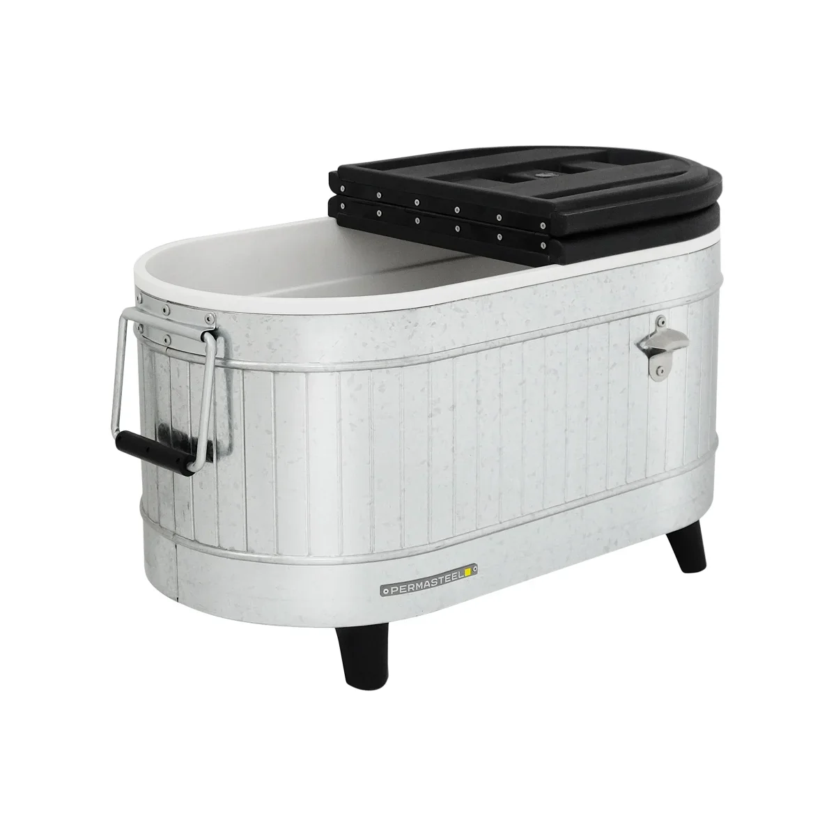 Permasteel 80 Quart Portable Cooler in Galvanized Steel - Retail $79 - Image 2