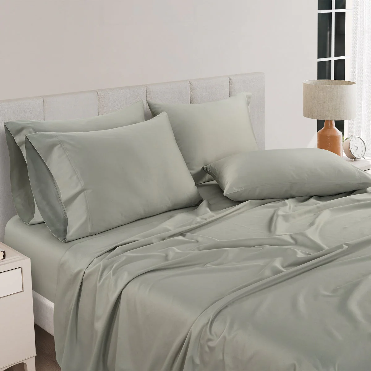 Pure Earth CAL KING Organic 300 Thread Count 6-piece Sheet Set - Image 3