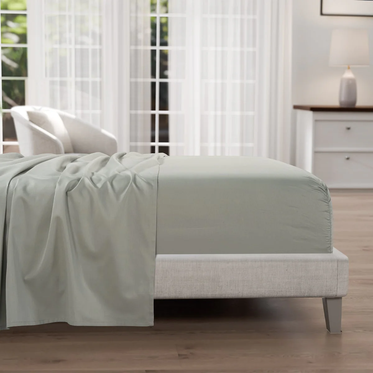 Pure Earth CAL KING Organic 300 Thread Count 6-piece Sheet Set - Image 4