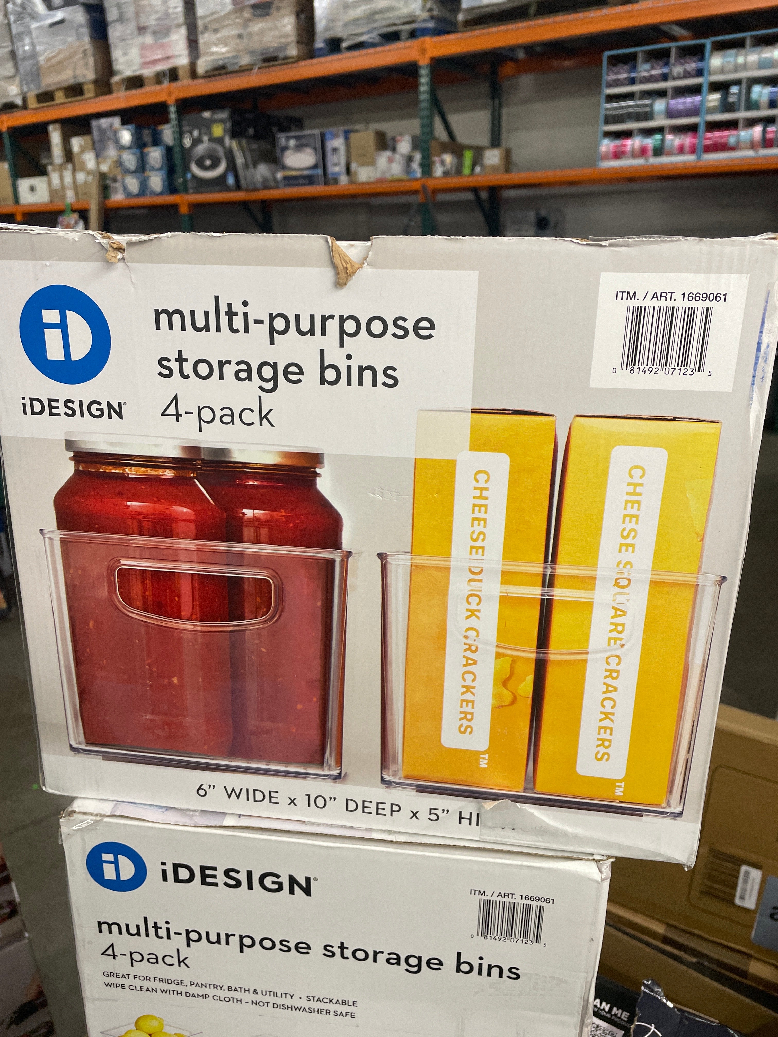iDESIGN Linus Plastic Fridge/Pantry Kitchen Organizer Bins, Set of 4 - Image 5