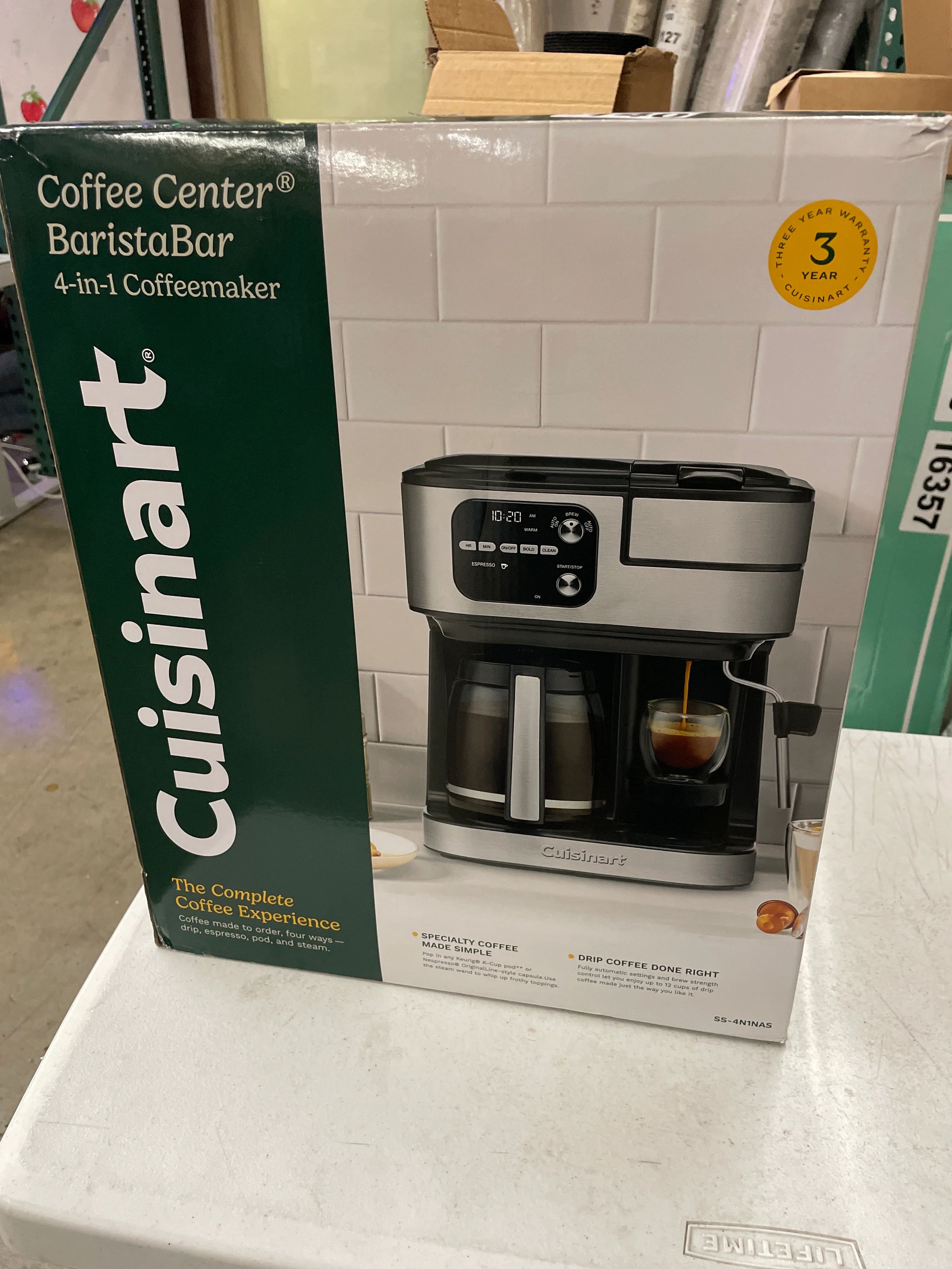 NEW - Cuisinart Coffee Center Barista Bar 4-in-1 Coffee Maker - Image 4