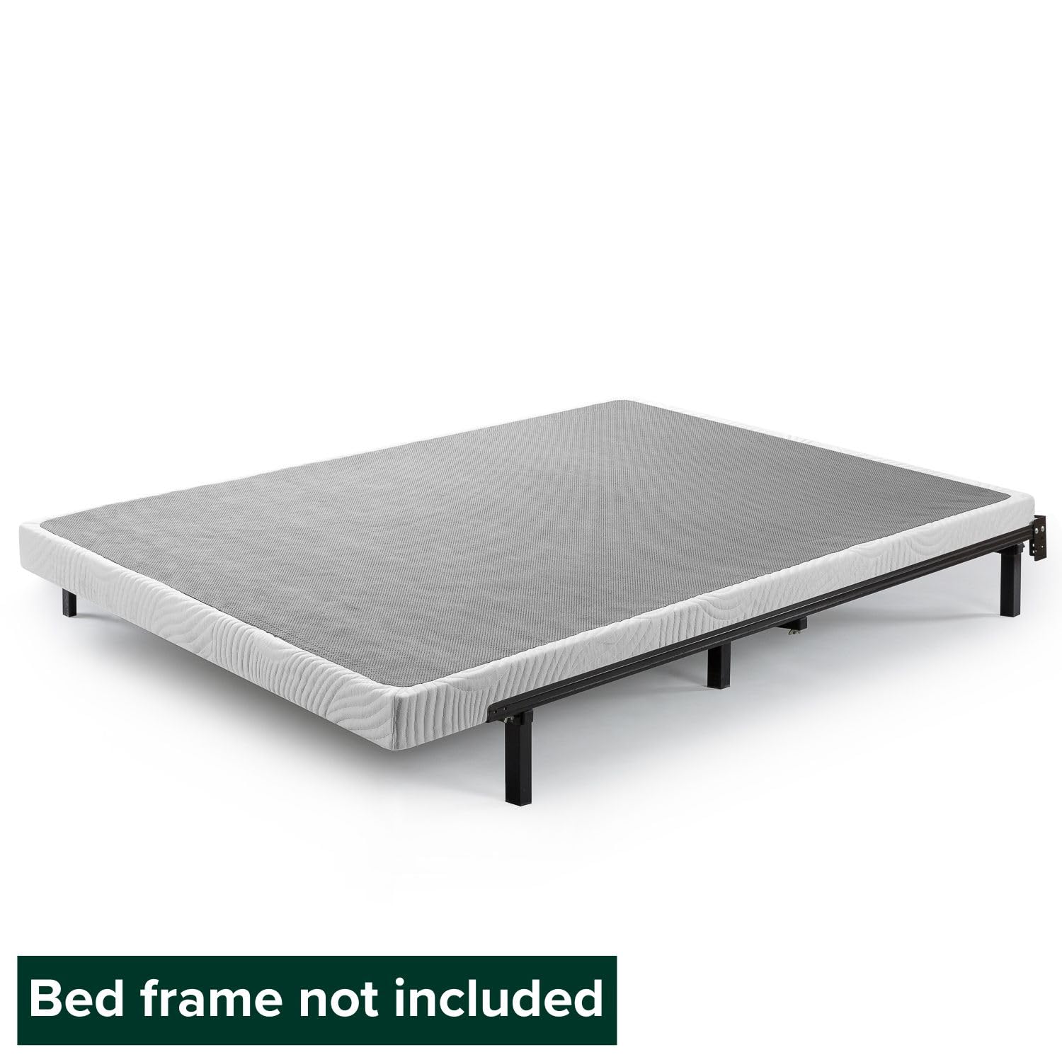 Zinus Victor 4 Inch Quick Lock Box Spring / Mattress Foundation / Built-to-Last Metal Structure / Low Profile / Easy Assembly, King, White - Image 3