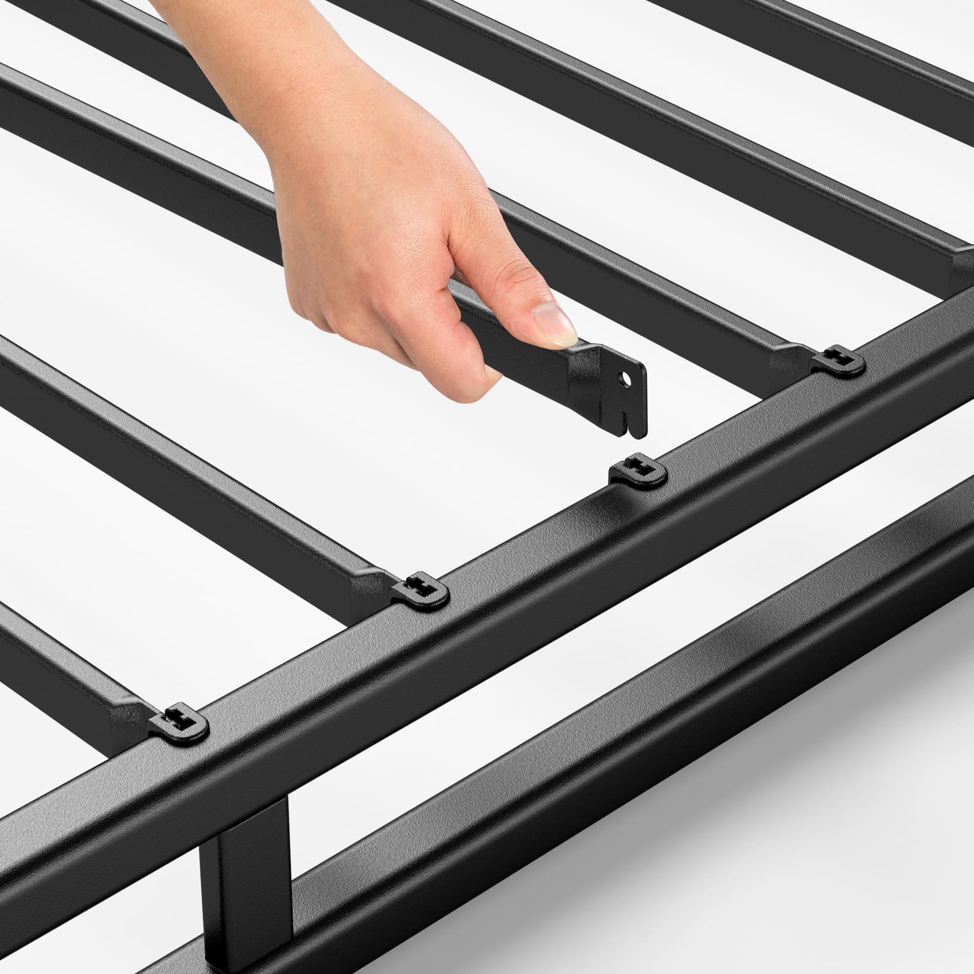 Zinus Victor 4 Inch Quick Lock Box Spring / Mattress Foundation / Built-to-Last Metal Structure / Low Profile / Easy Assembly, King, White - Image 4