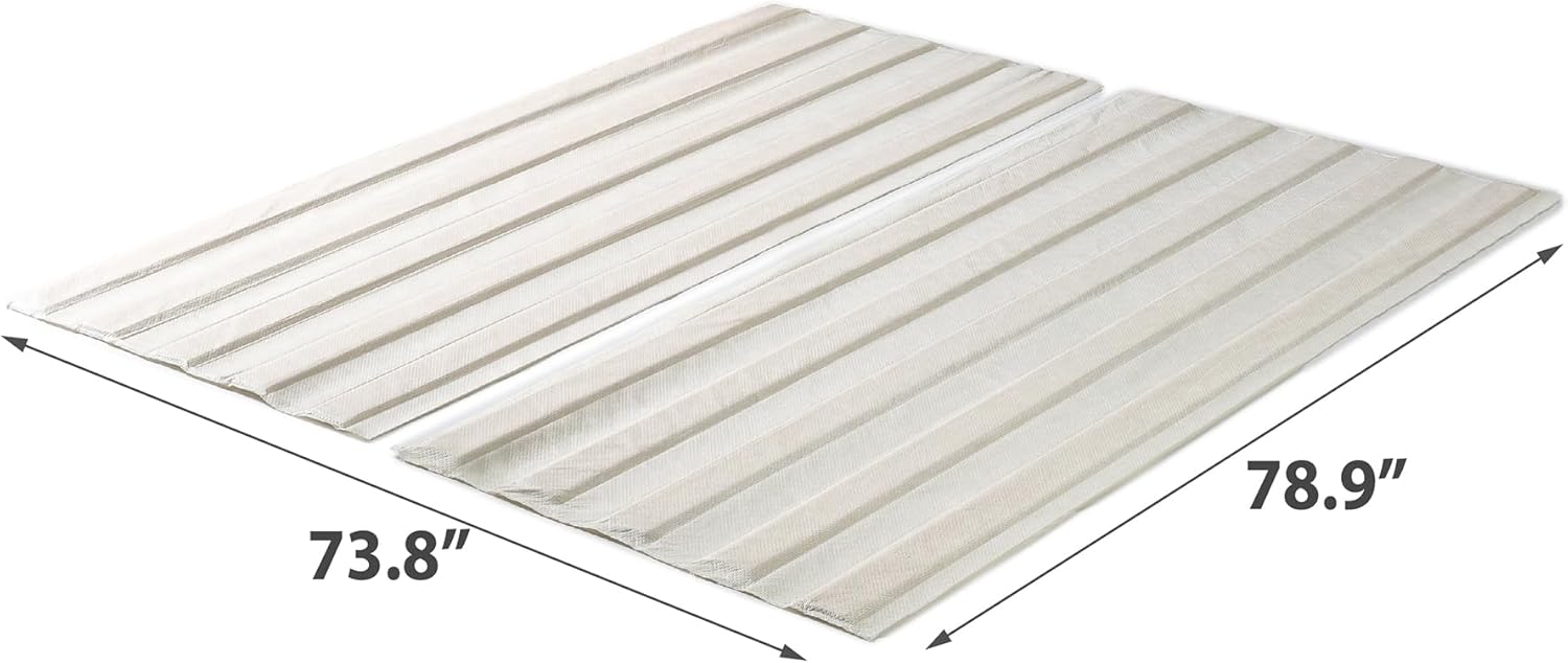 NEW - ZINUS KING Compack Fabric Covered Wood Slats, Bunkie Board, Box Spring Replacement, Natural, King - Retail $75 - Image 3