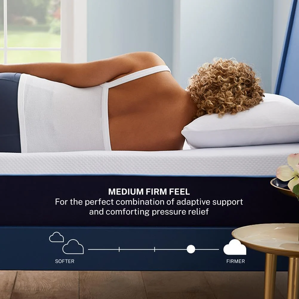 NEW - Sleep Innovations QUEEN Marley 12 Inch Cooling Gel Memory Foam Mattress, Queen Size, Bed in a Box, Medium Firm Support - Retail $389 - Image 4