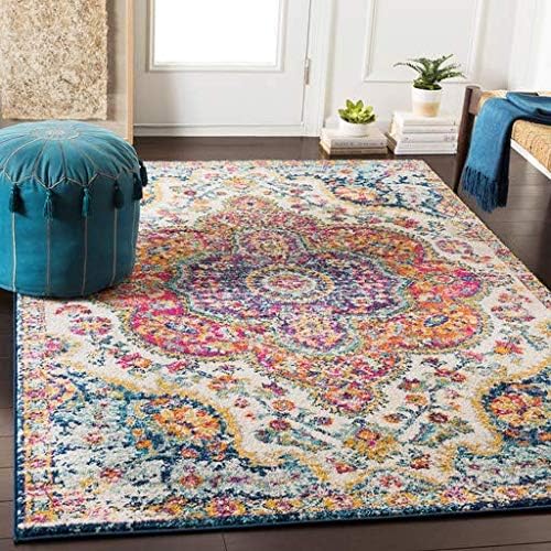 NEW - Livabliss Romaine Vintage Medallion Area Rug,7ft 10in x 10ft 3in,Orange - Retail $119 - Image 2