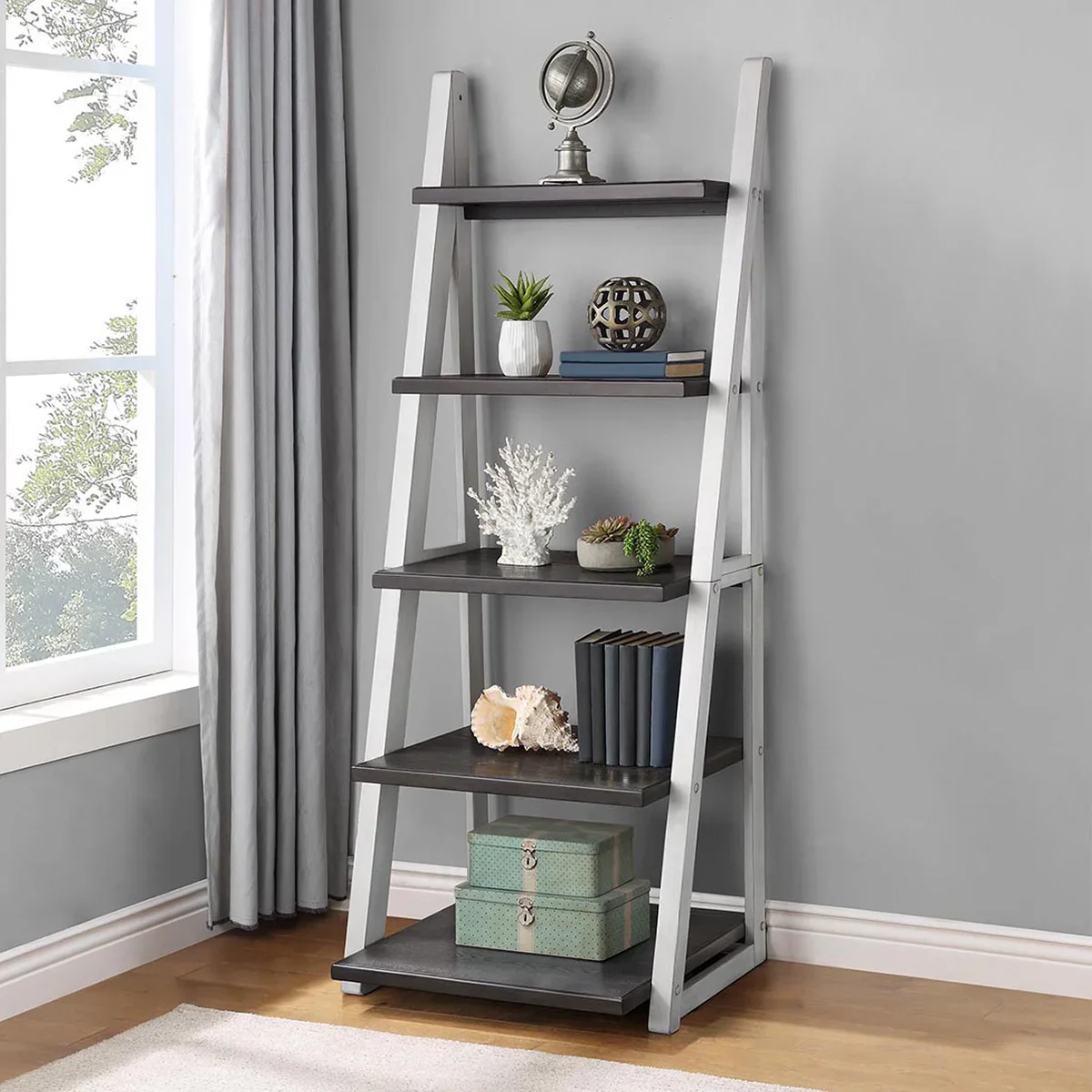 Ashlyn 72 Inch Ladder Bookcase - Retail $169 - Image 2