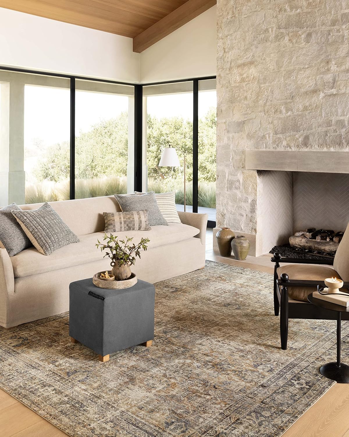 NEW - Loloi Amber Lewis Morgan 8'-3" x 11'-3" Area Rug in Sunset/Ink - Large Area Rug, Neutral Area Rug for Room Décor, Vintage Rug Inspired, Soft Area Rug for Living Room, Bedroom, Dining Area - Retail $0 - Image 2